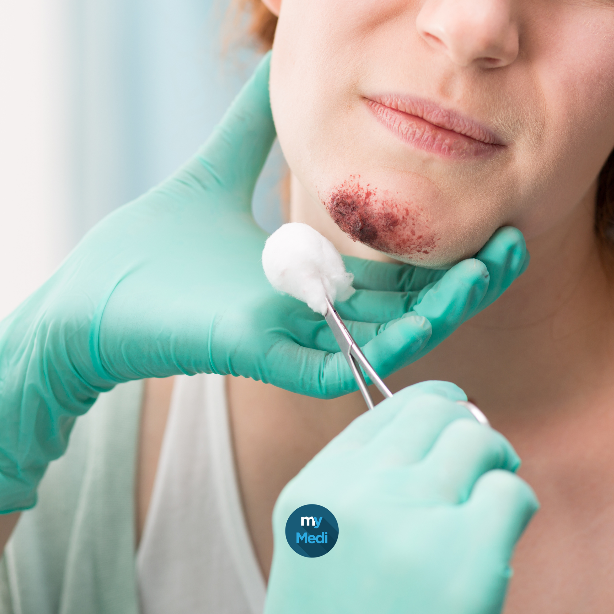 Compresses et coton pour infirmiers
