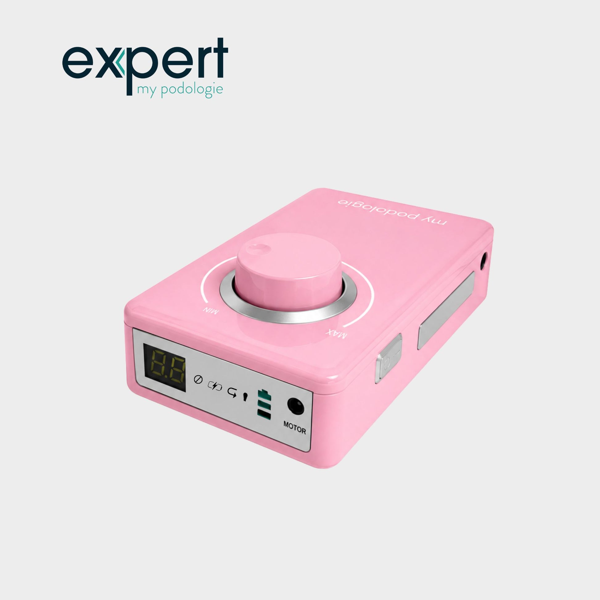 Micromoteur portable PODO38S - Rose - 30 000 tr/min - Avec pièce à main démontable - My Médical