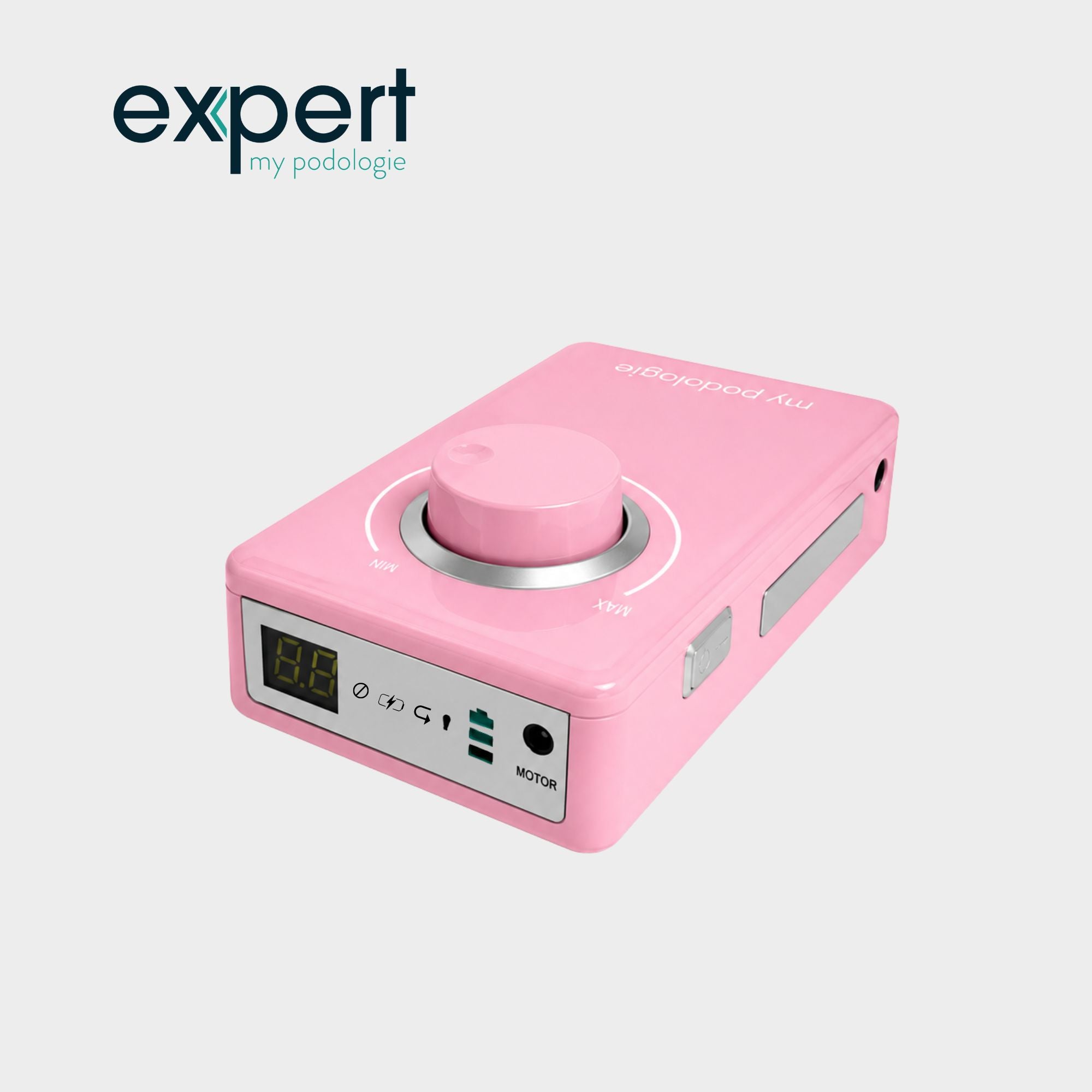 Micromoteur portable PODO38S - Rose - 30 000 tr/min - Avec pièce à main démontable - My Médical