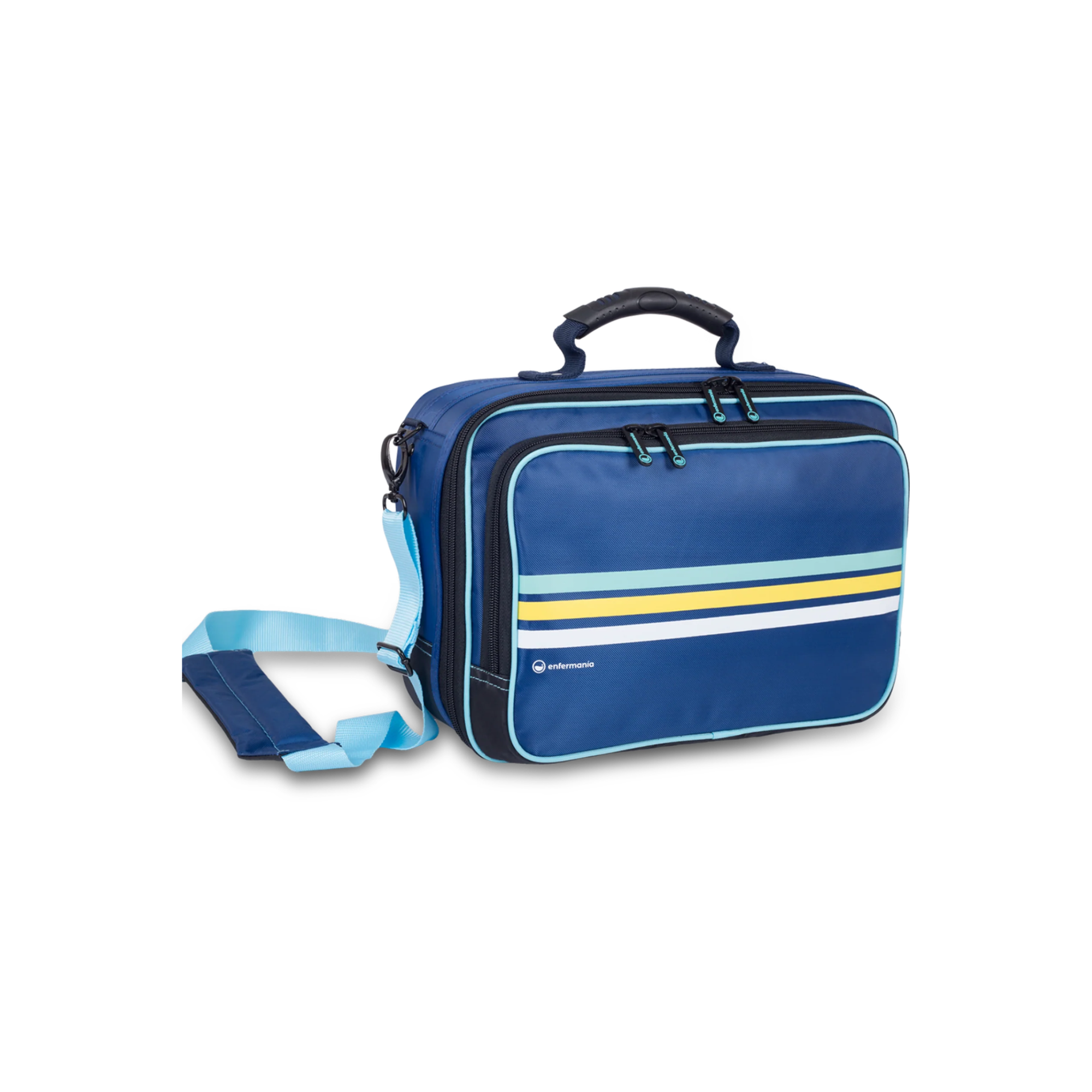 Mallette de soins à domicile - Collection année 80 bleu - Enfermanía