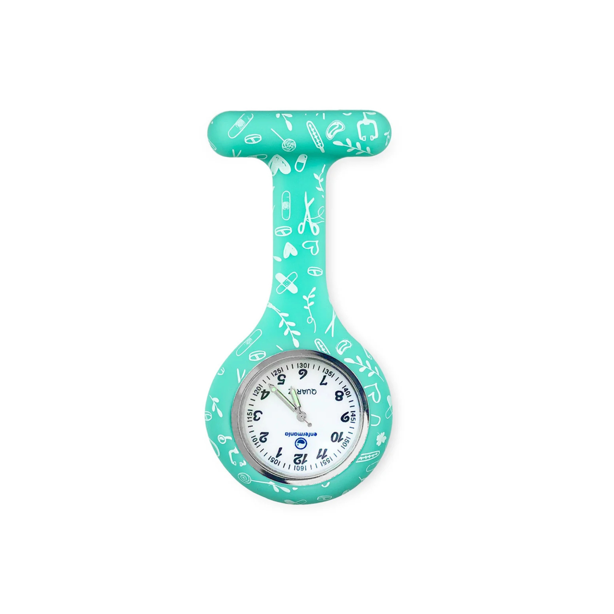 Montre analogique avec boîtier en silicone imprimé infirmière - Plusieurs coloris - My Blouse