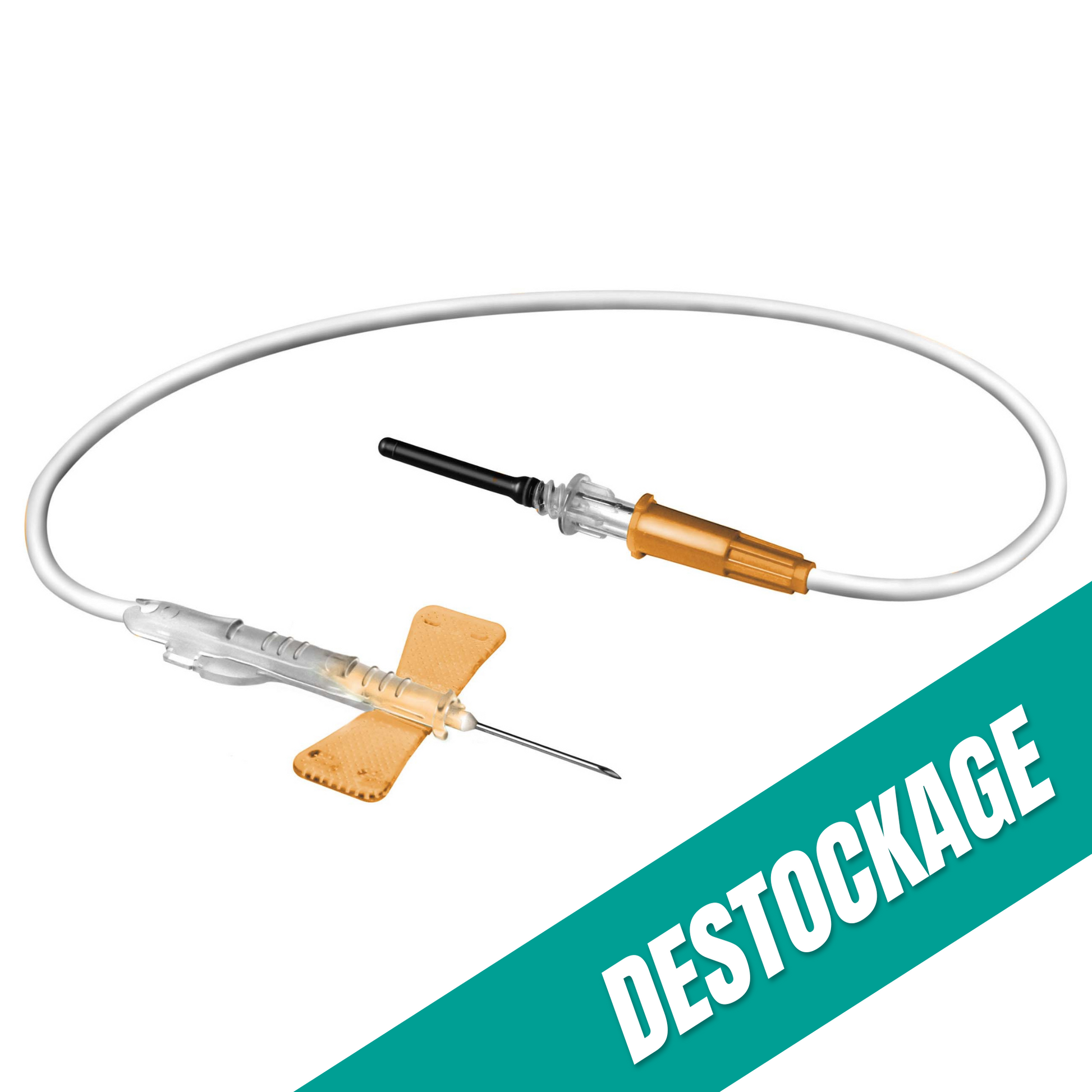 Unité de Prélèvement MIRAGE  25 G - 0,5X20mm - Tub 180mm Sécurité + Adaptateur