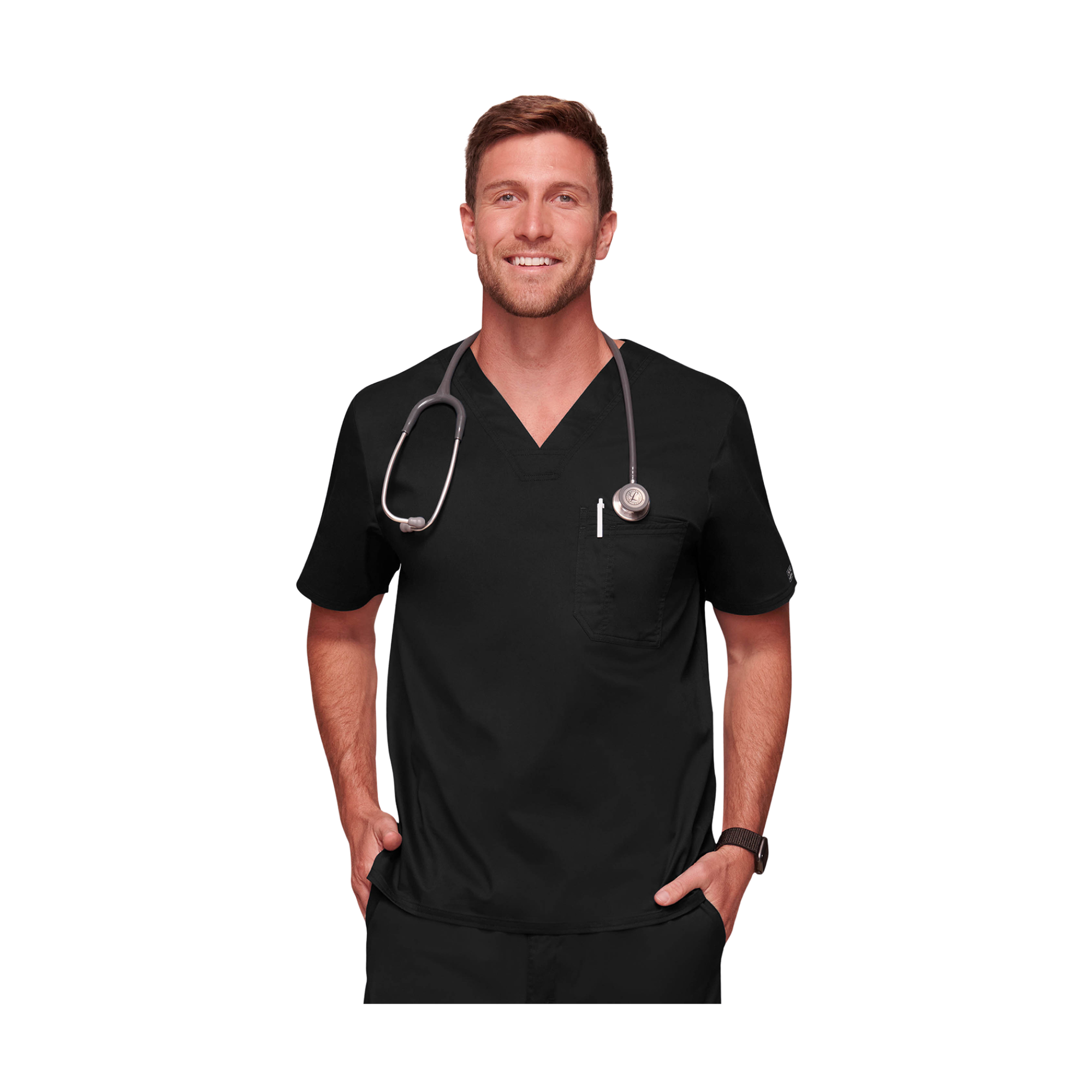 Tarbes - Fitted V-neck tunic - Men - Cherokee