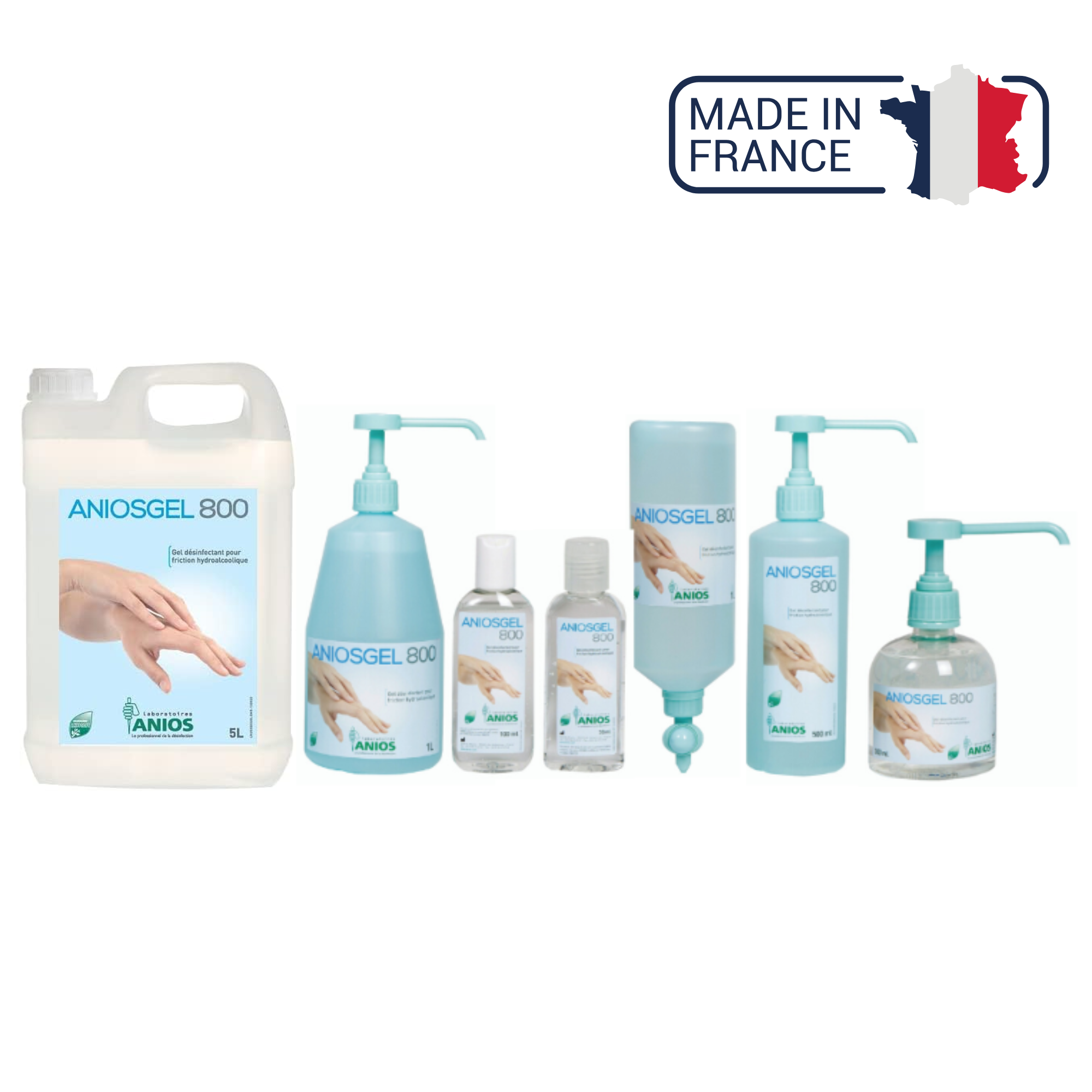 Aniosgel 800 - Disinfectant gel for hydroalcoholic friction - Anios