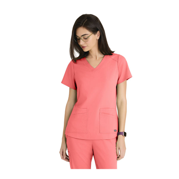 Aura - Tunique col V - Femme - Grey’s Anatomy Stretch