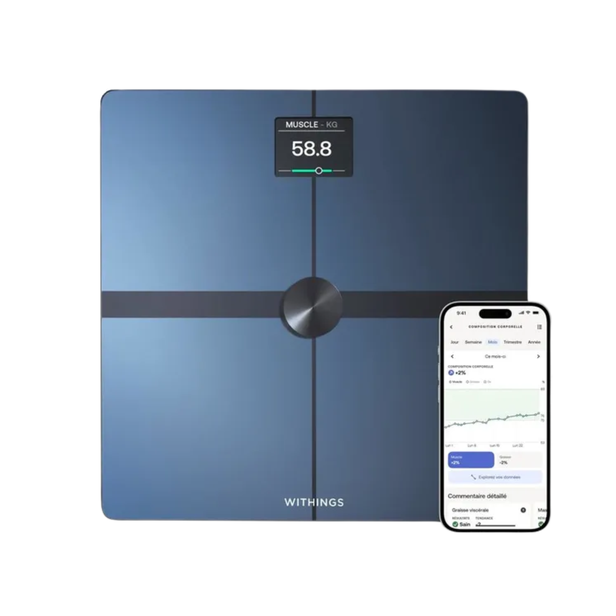 Balance Body Smart Connectée Intelligente - Bilan corporel puissant - Deux coloris - Withings - My Médical