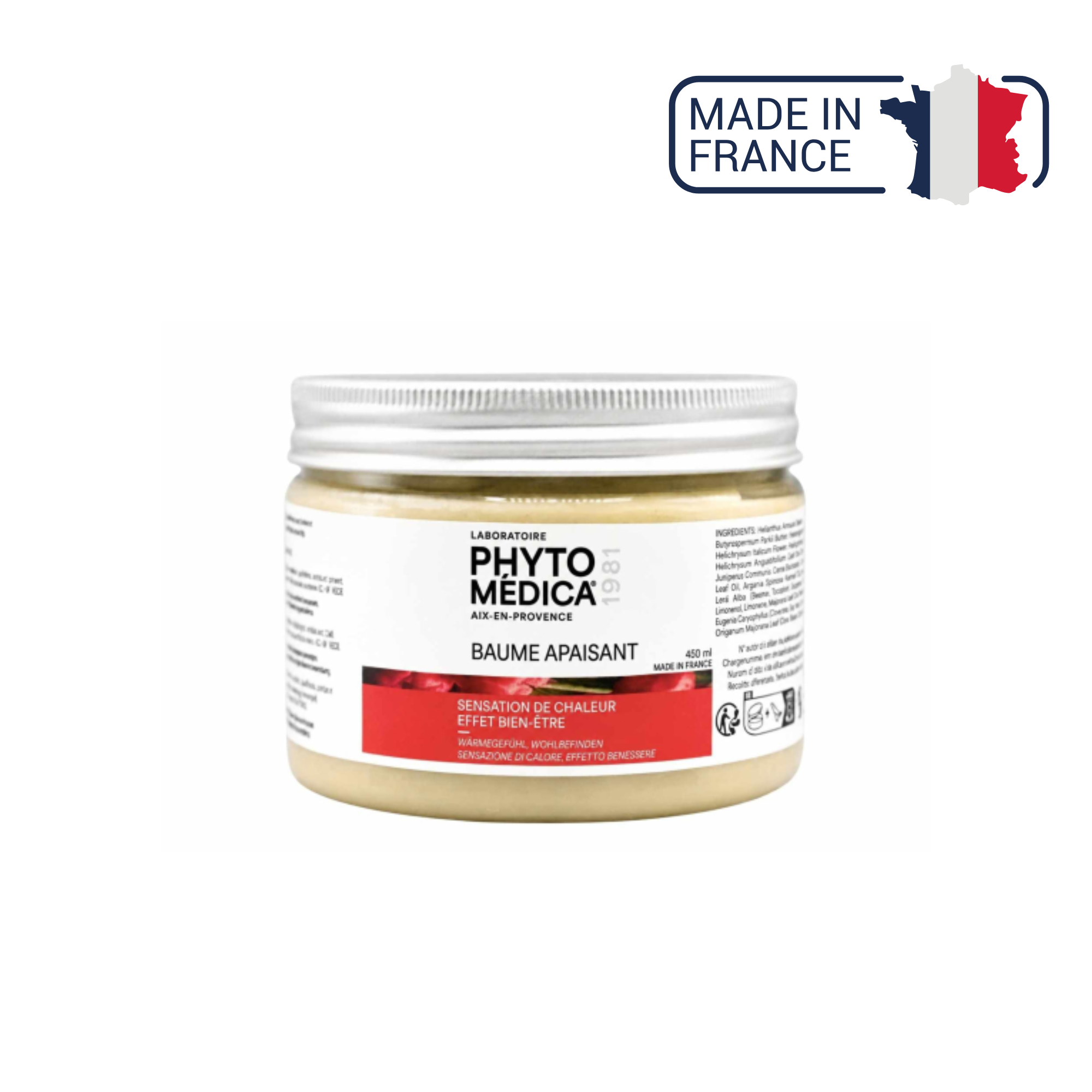 Baume de massage végétal - apaisant chauffant - 450 ml - Phytomedica