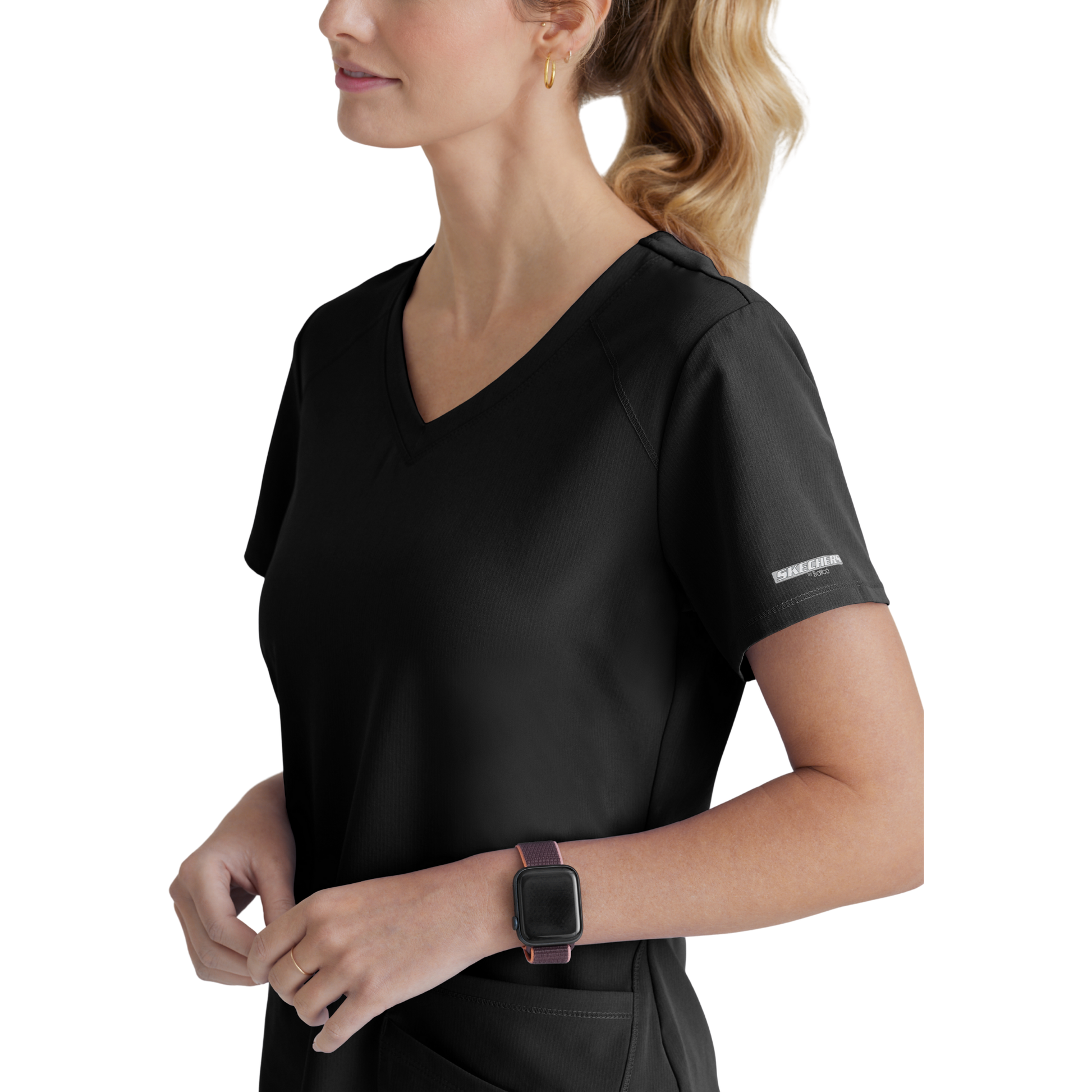 Breeze Top - Haut médical col V - Femme - Skechers SKECHERS