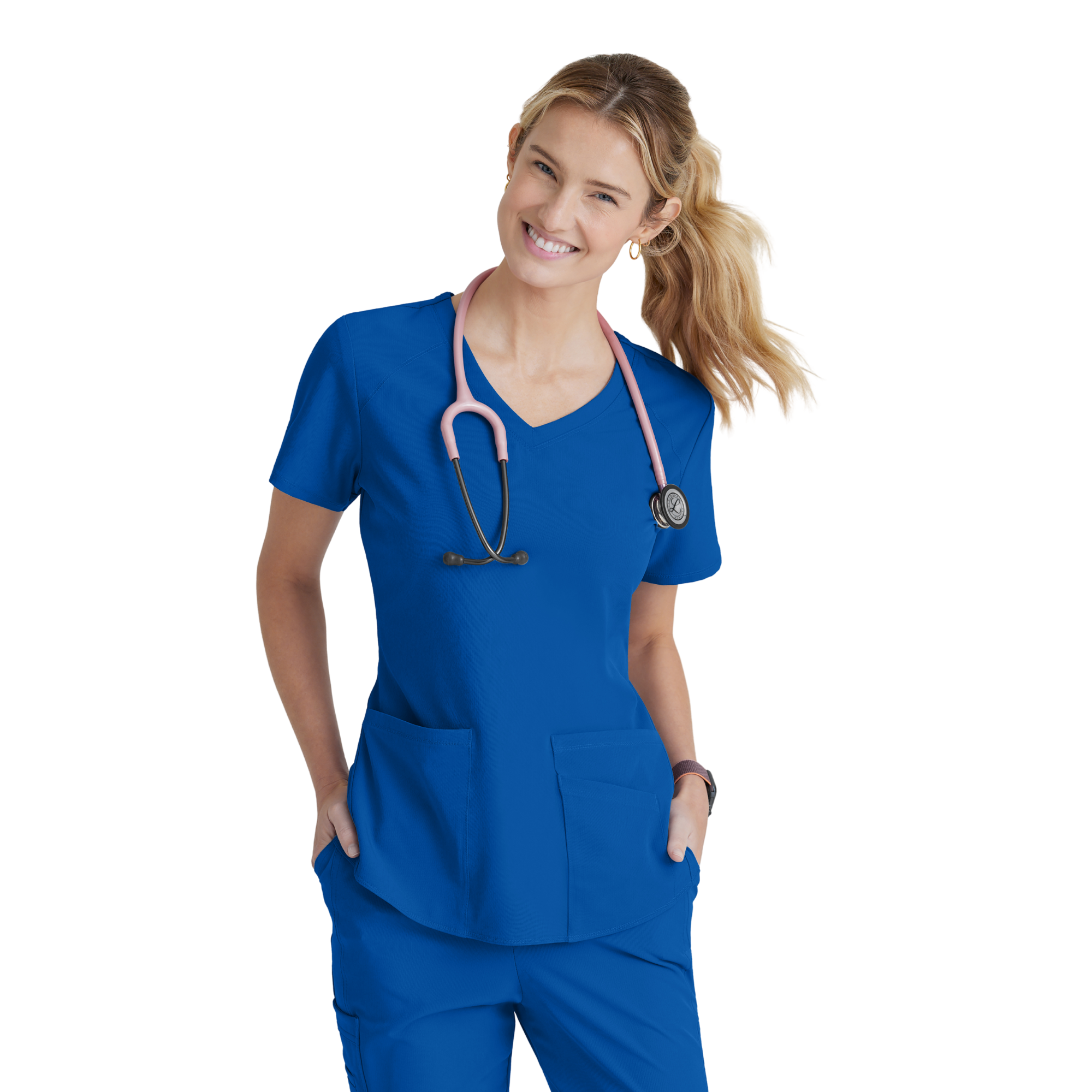 Breeze Top - Haut médical col V - Femme - Skechers SKECHERS