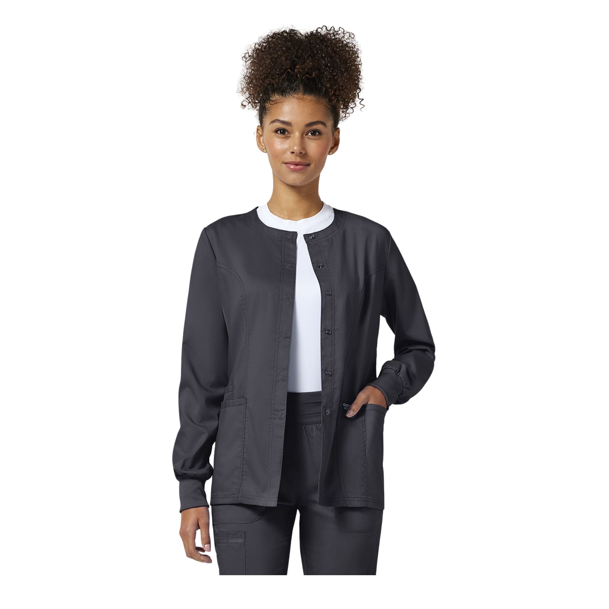 Compiègne - Veste médicale à boutons-pression - Femme - Cherokee