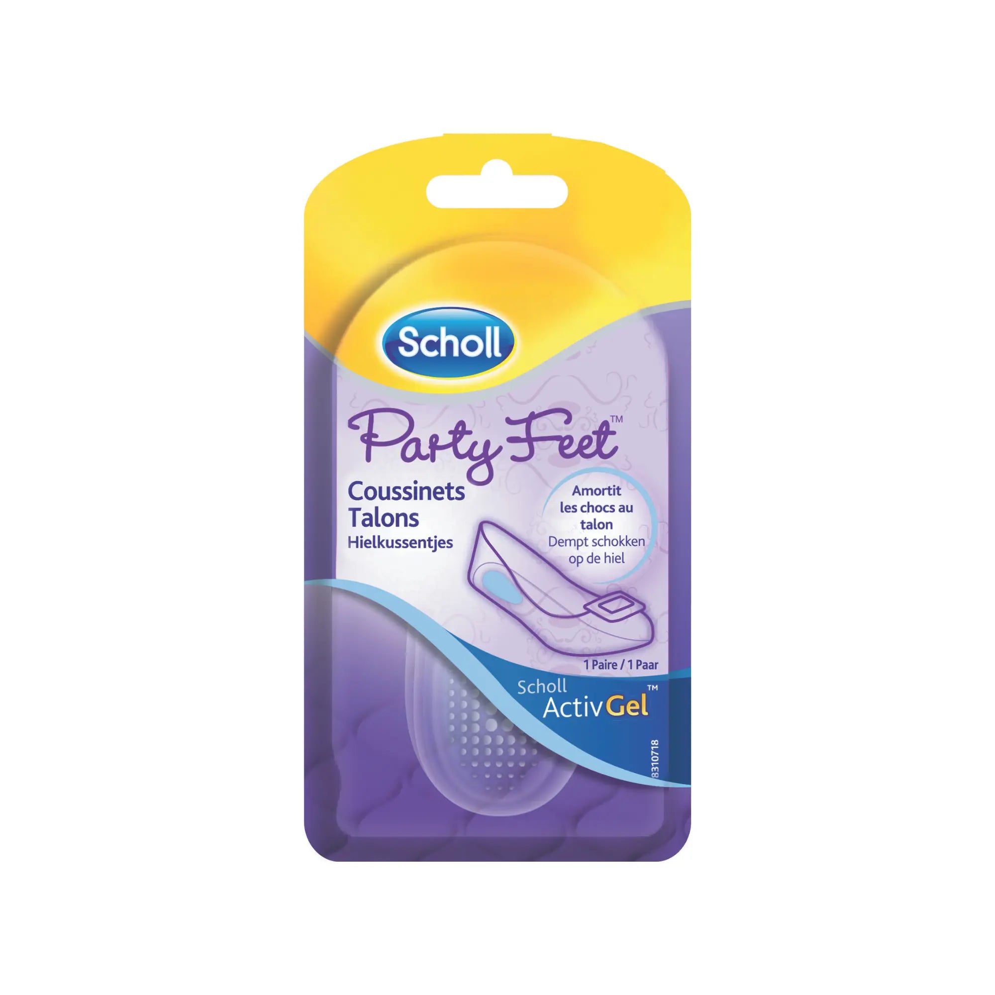 Coussinets en Gel Amortissants pour Talons - 1 paire - Scholl
