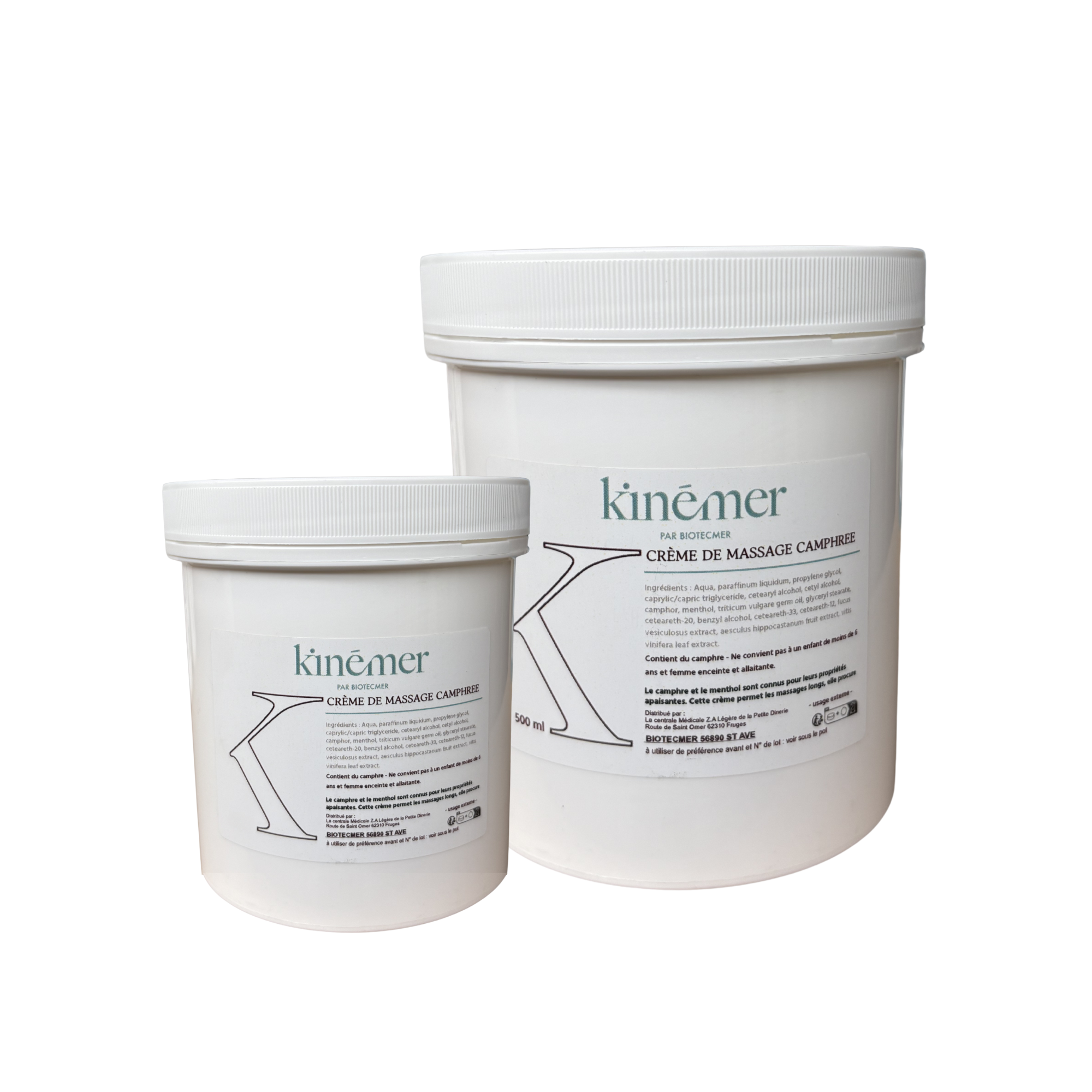Camphor Massage Cream - Kinémer - Biotecmer