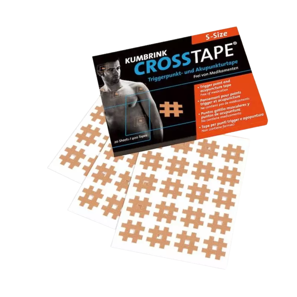 Crosstape pansements pour points Trigger et Acupuncture - Plusieurs tailles