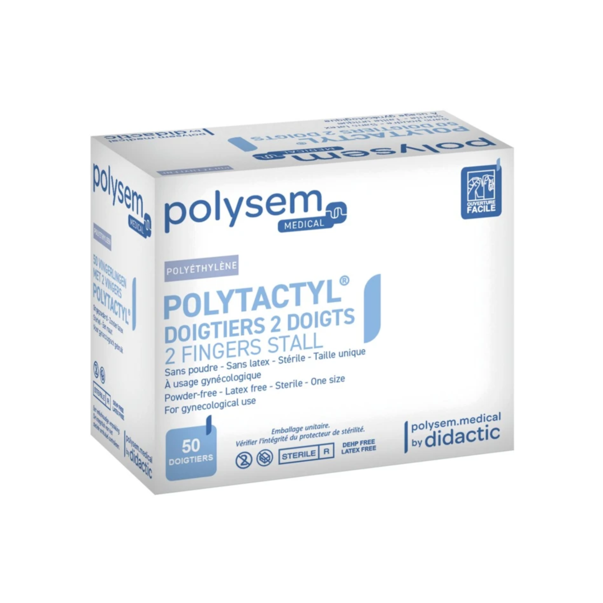 Doigtier 2 Doigts Polytactyl - 2 types - Polysem