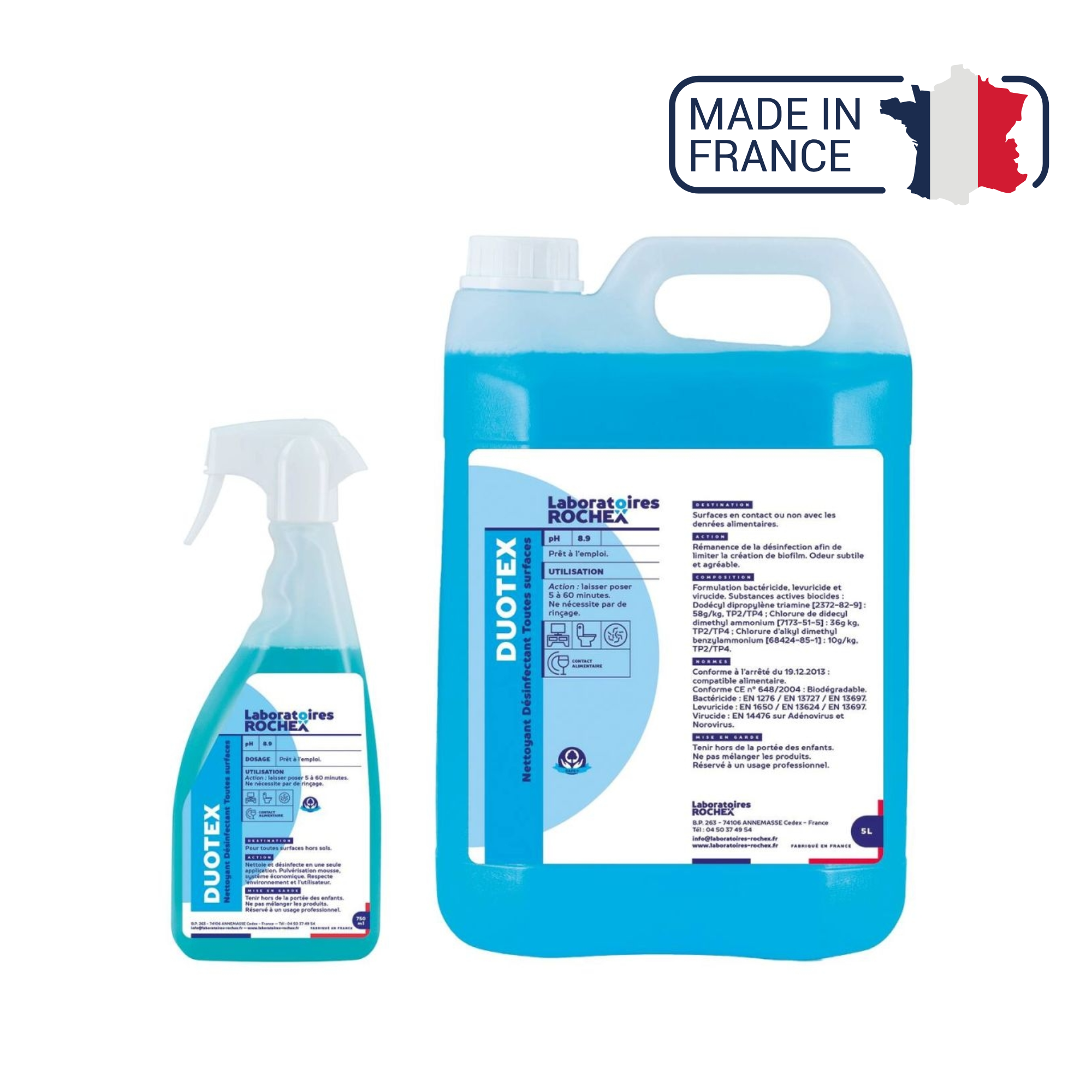 Duotex - Aldehyde-free disinfectant detergent - 750ml
