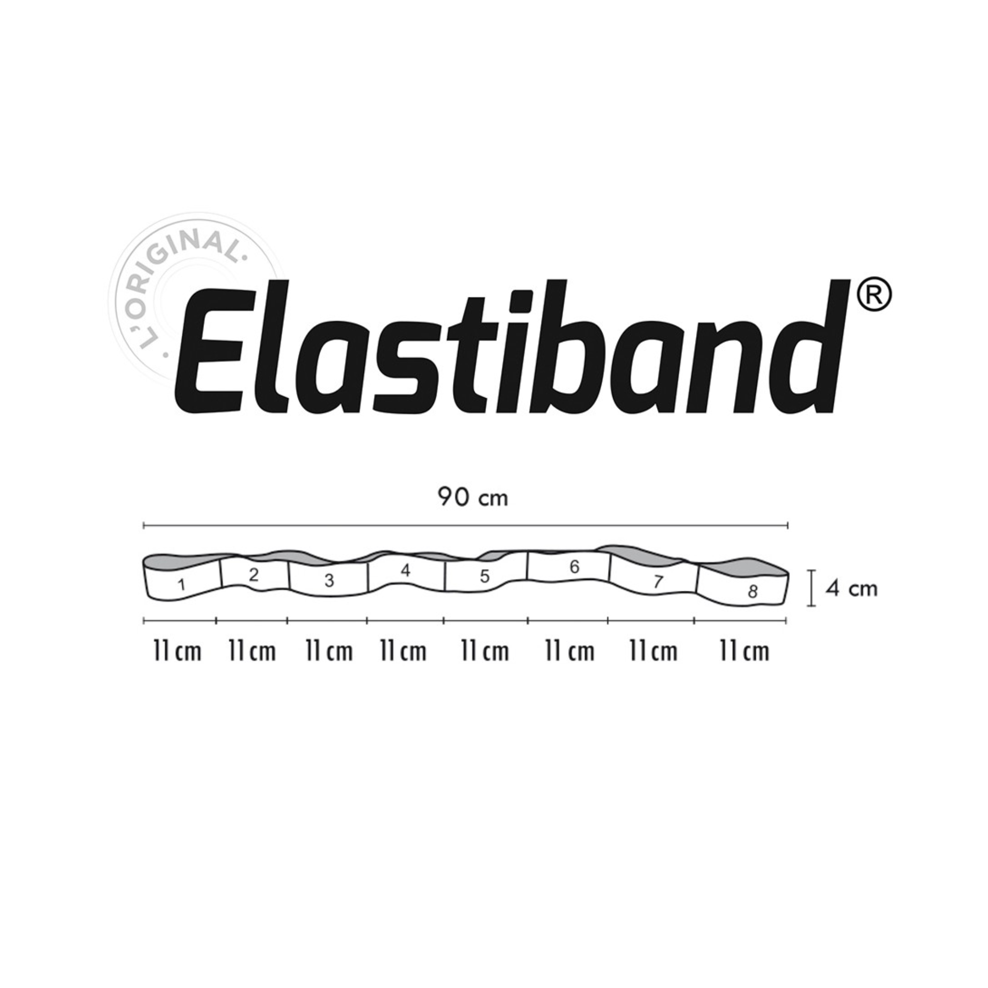 Elastiband® Black bulk 90 cm - 15 kg - Sveltus