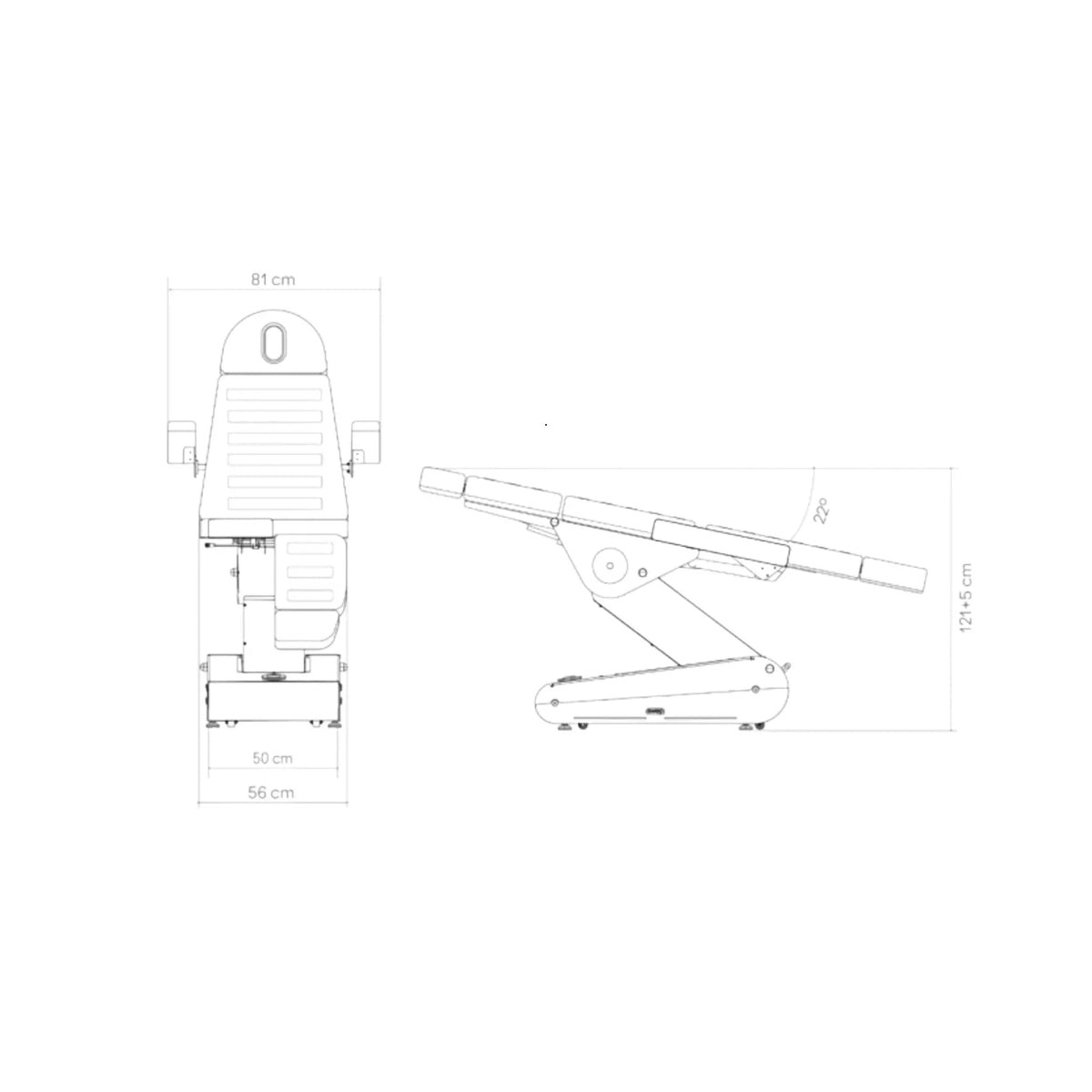 Fauteuil de pédicurie Électrique - 3 moteurs - 2 coloris - Swop P3 Pro - Naggura Naggura