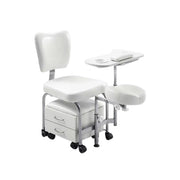 Fauteuil de pédicurie avec tabouret et rangements - Tendy - Weelko Naggura 