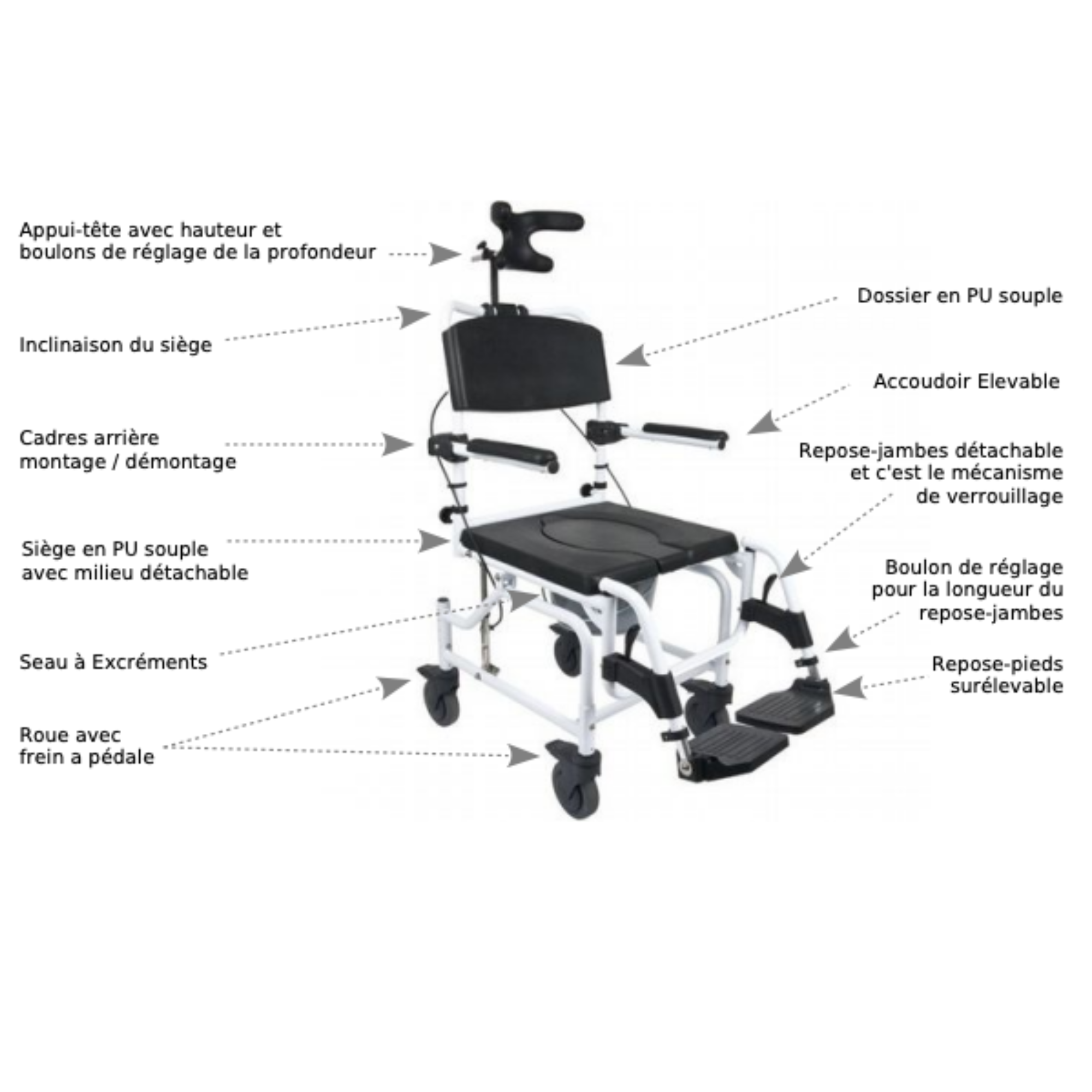 Fauteuil de Douche INCLINIA - LPP - My Medical - My Médical