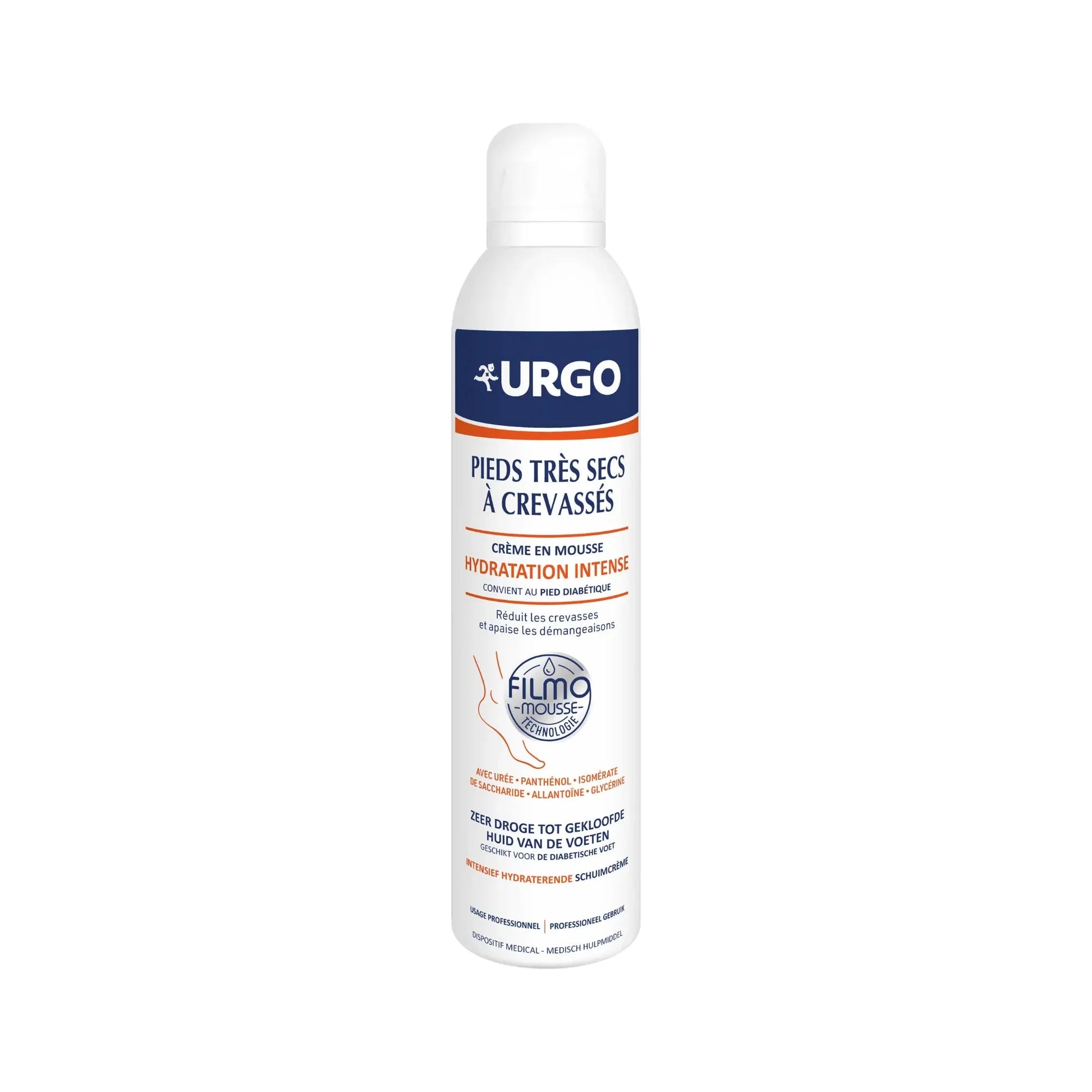 Filmomousse - Hydratation intense pieds très secs à crevassés - 2 contenances - Urgo Peclavus 