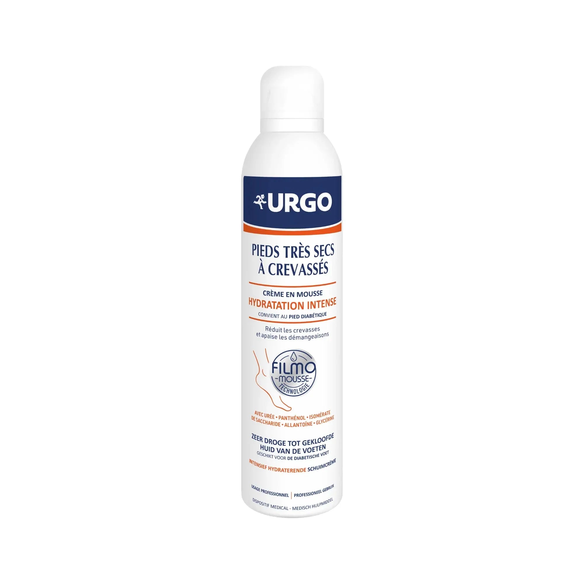 Filmomousse - Hydratation intense pieds très secs à crevassés - 2 contenances - Urgo Peclavus 