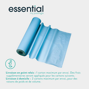 6 rolls of blue laminated examination sheets - 180 formats - 2 embossed folds