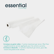 9 rouleaux Draps d'examen blancs gaufrés - 121 formats - 50 x 35 cm