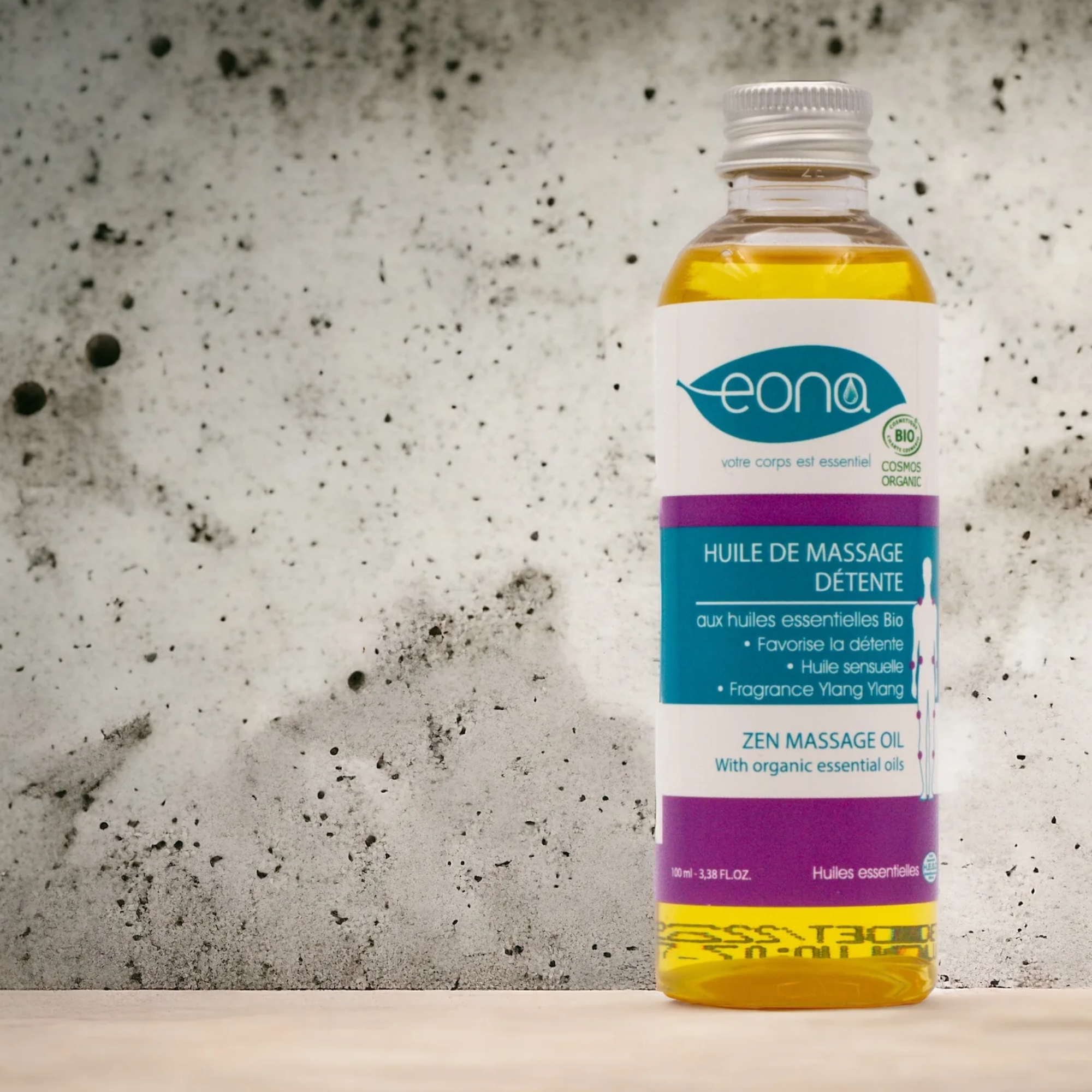 Huile de massage - Détente - Bio - 2 contenances - Eona