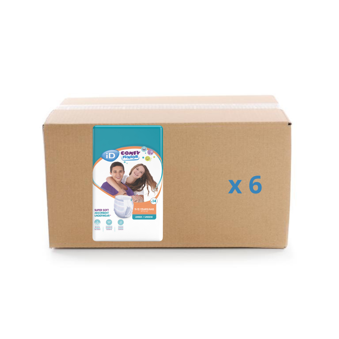 ID Comfy Junior Pants Culottes absorbantes enfant - Plusieurs tailles - Carton - ID Direct - My Médical