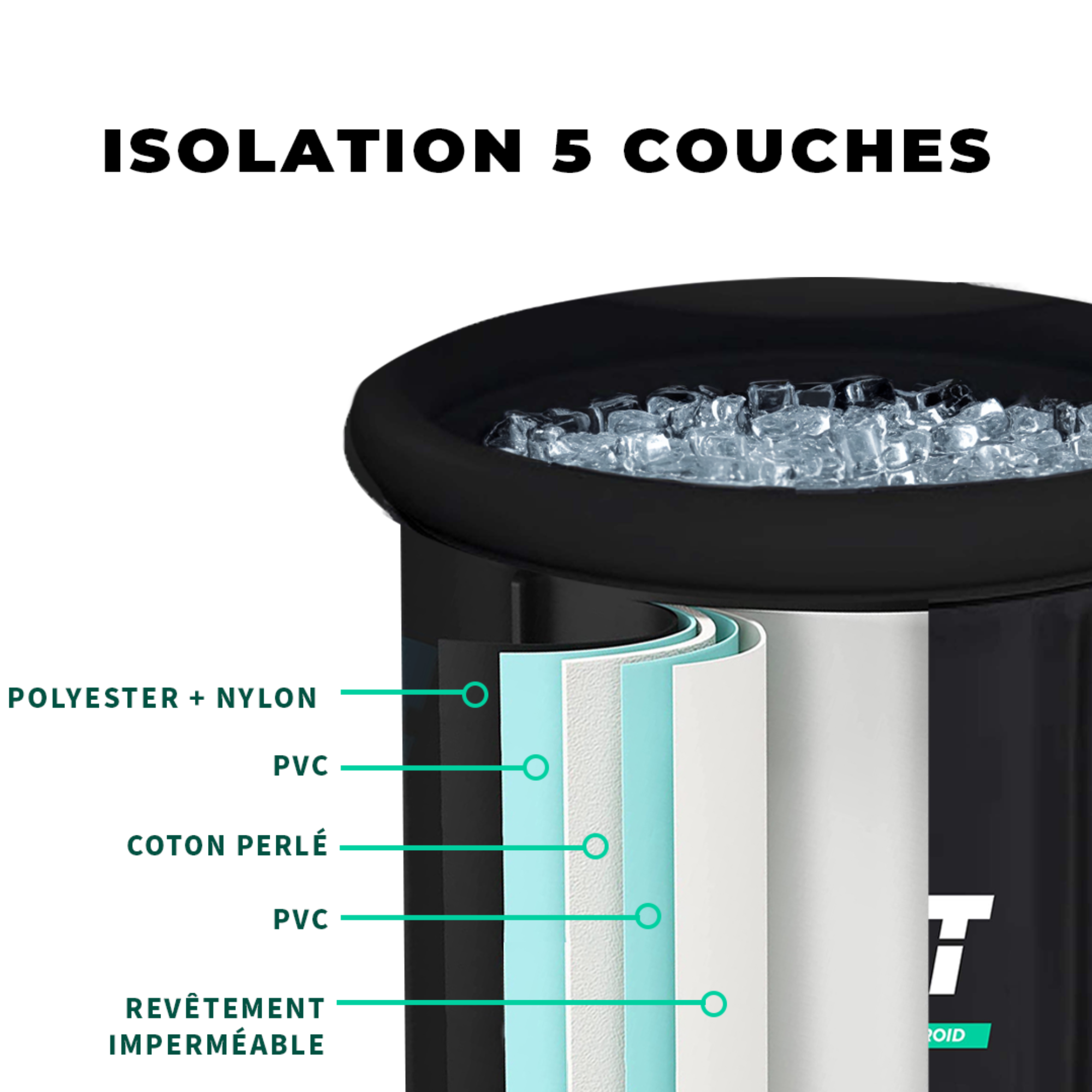 Ice Bath - Bassin portable 320L - Jolt