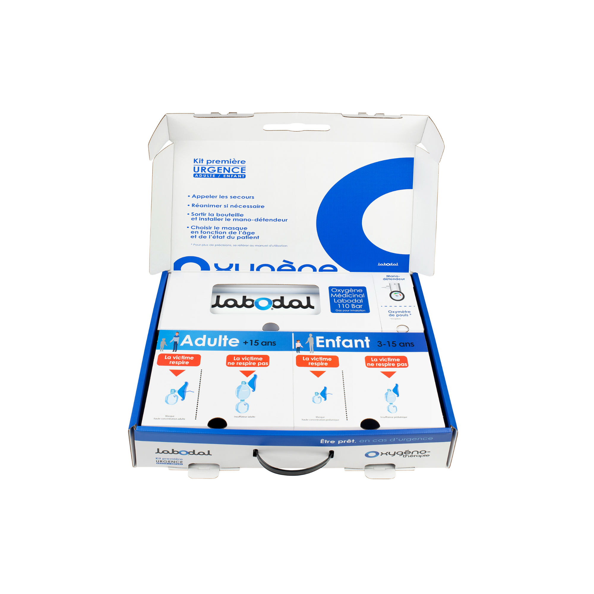 Kit d'oxygénothérapie de 1ère urgence - Labodal