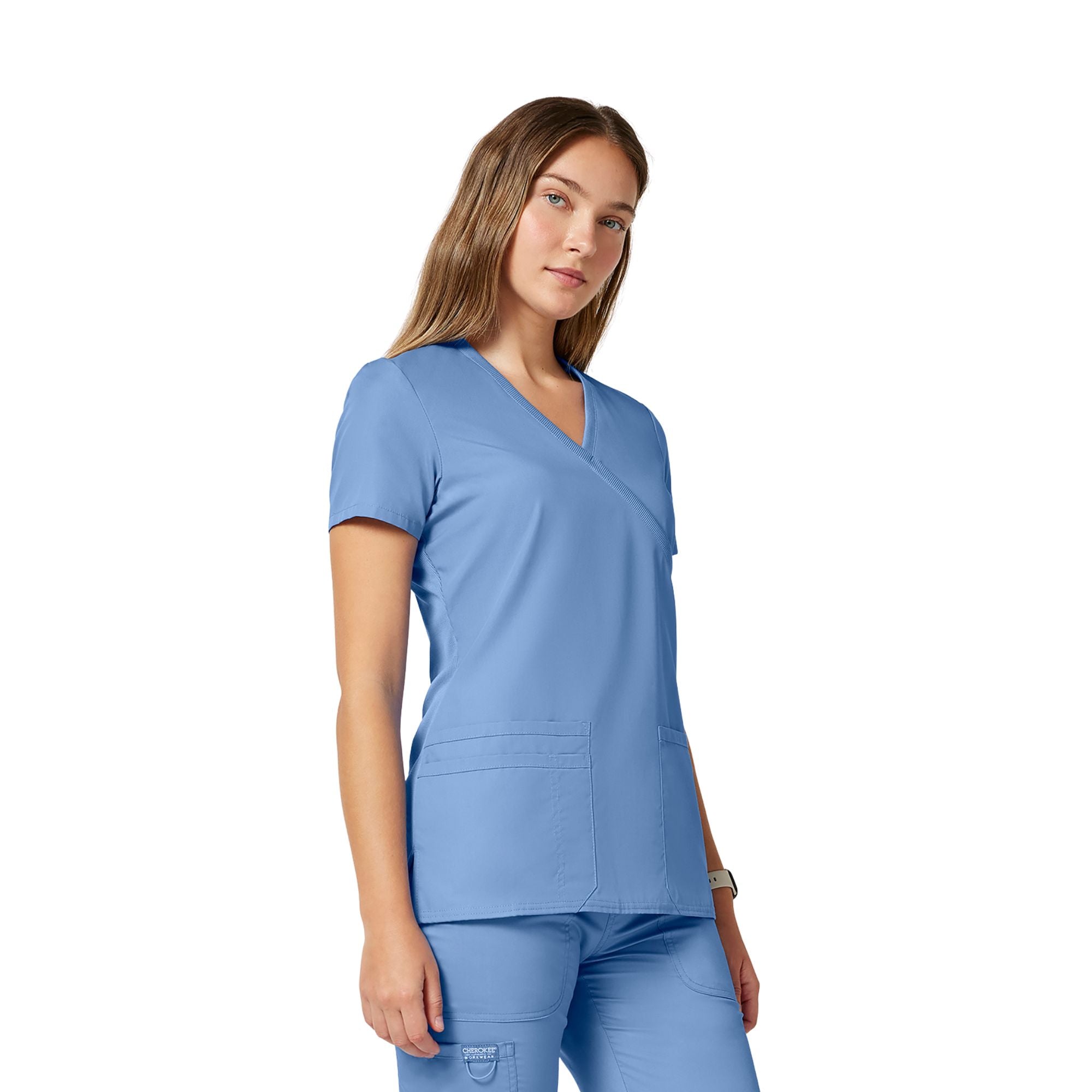Limoges - Medical tunic - Wrap effect - Short sleeves - Women - Cherokee