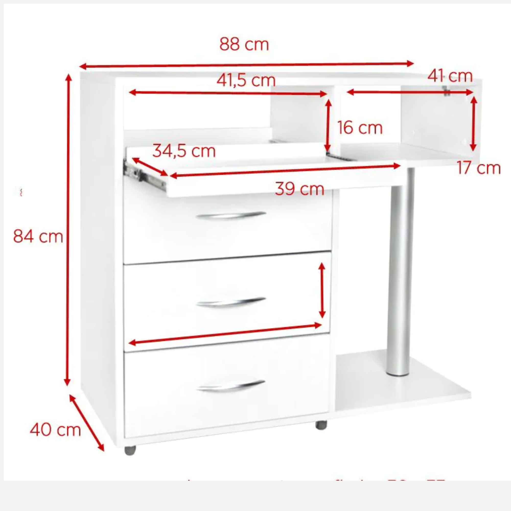 Meuble de Podologie - Y-300 Blanc - Essential by My Podologie