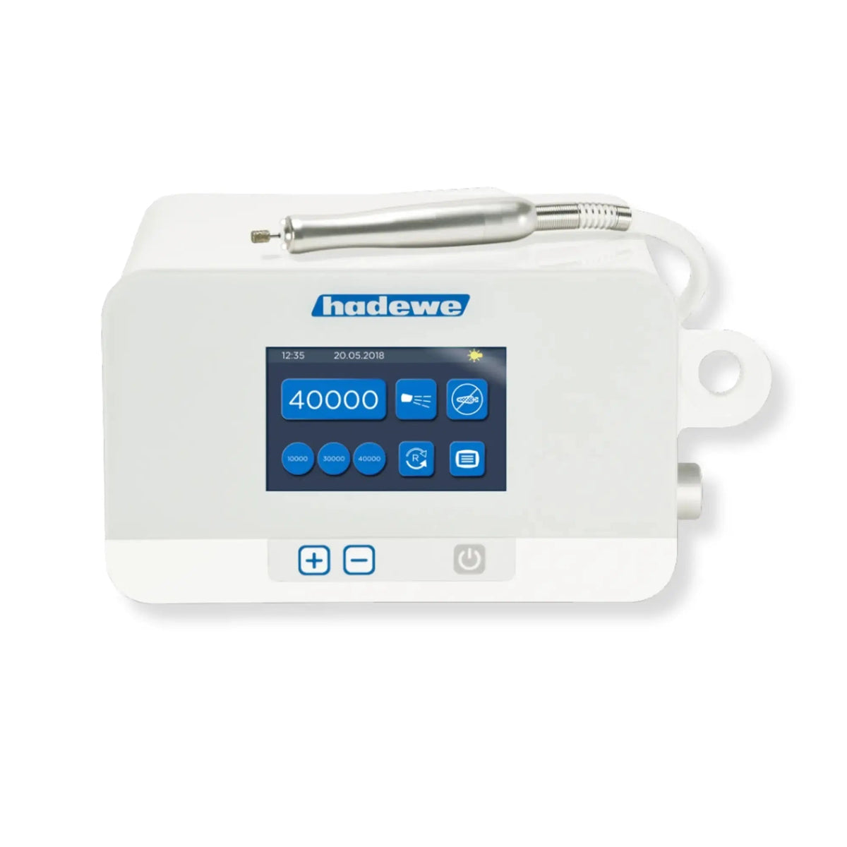 Micromoteur à spray Azuras Chrome - Ecran tactile - 40 000 tpm - Hadewe Hadewe