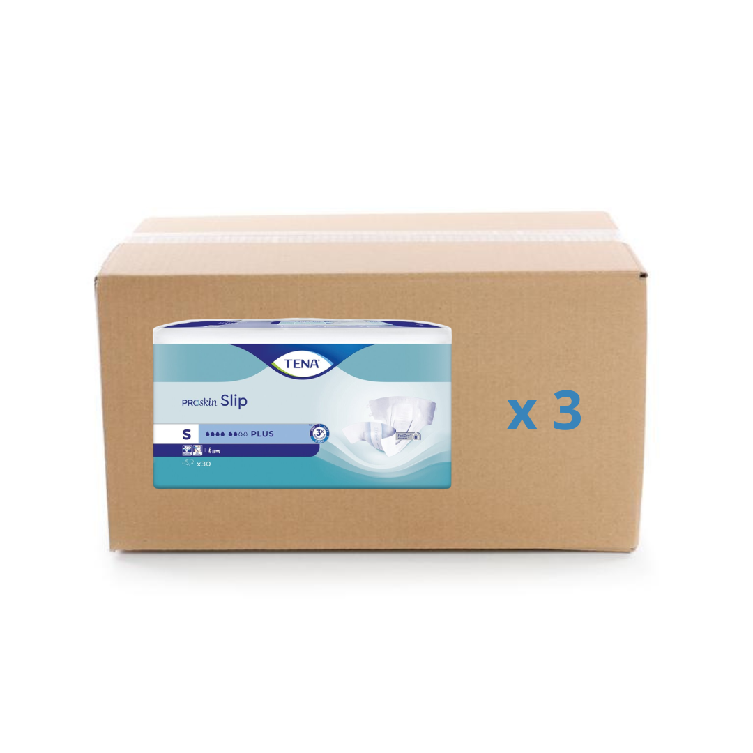 Pack 3x30U Tena Slip Proskin Plus - 6 gouttes - 4 tailles - Tena - My Médical