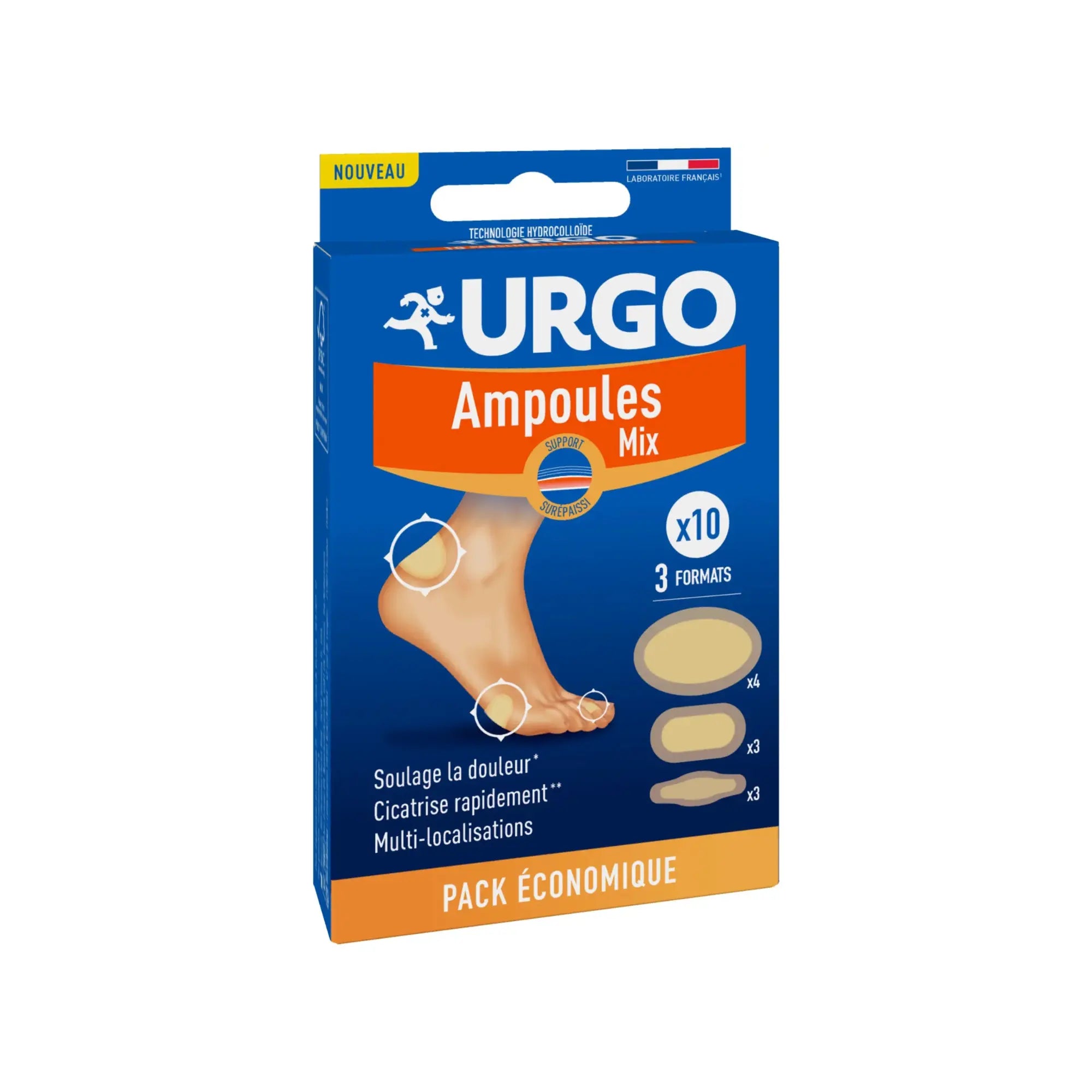 Pansements ampoules - Mix Assortiment - bte de 10 - Urgo Urgo