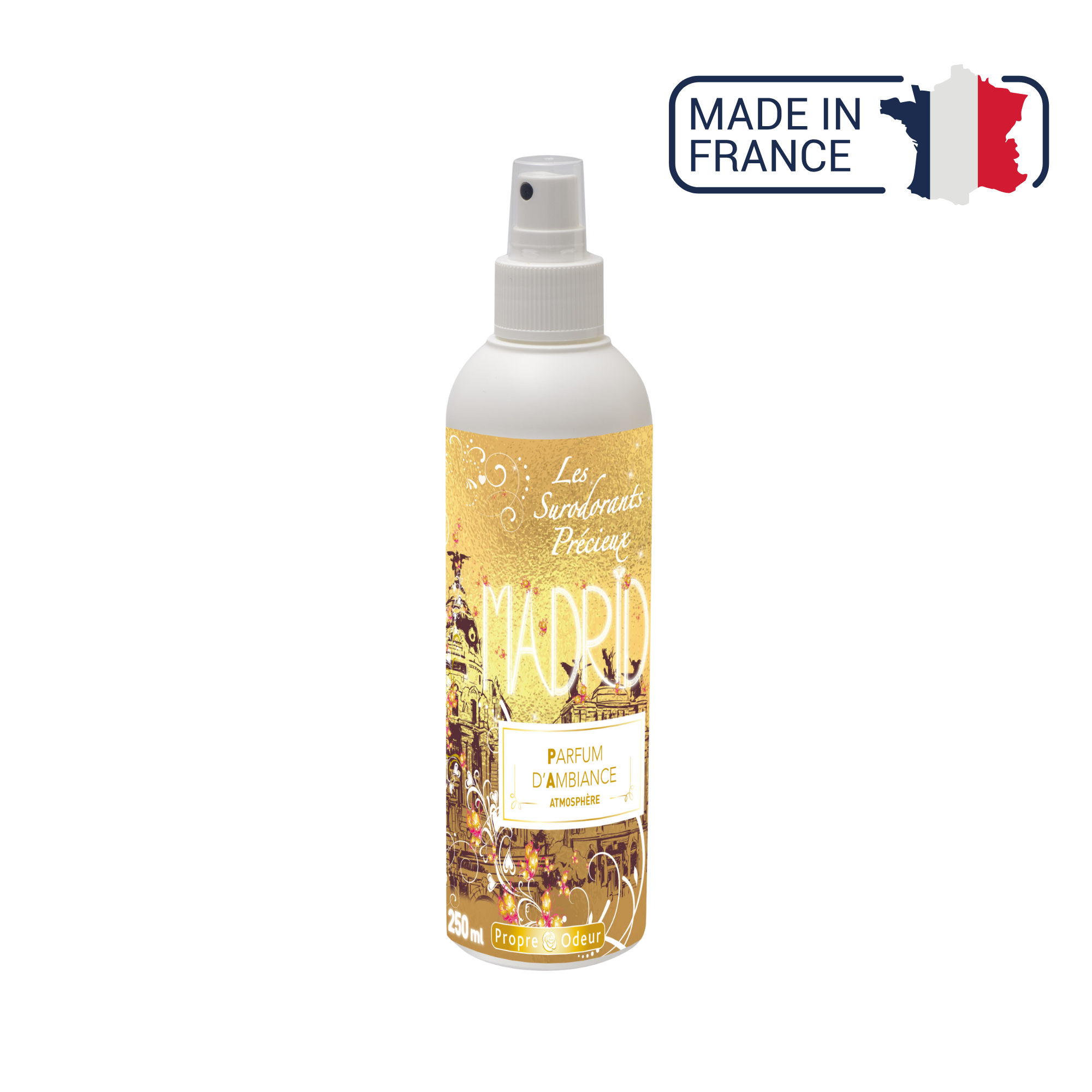 Parfum d'ambiance Surodorant précieux - 2 contenances / 4 senteurs - Sodel Propre Odeur 