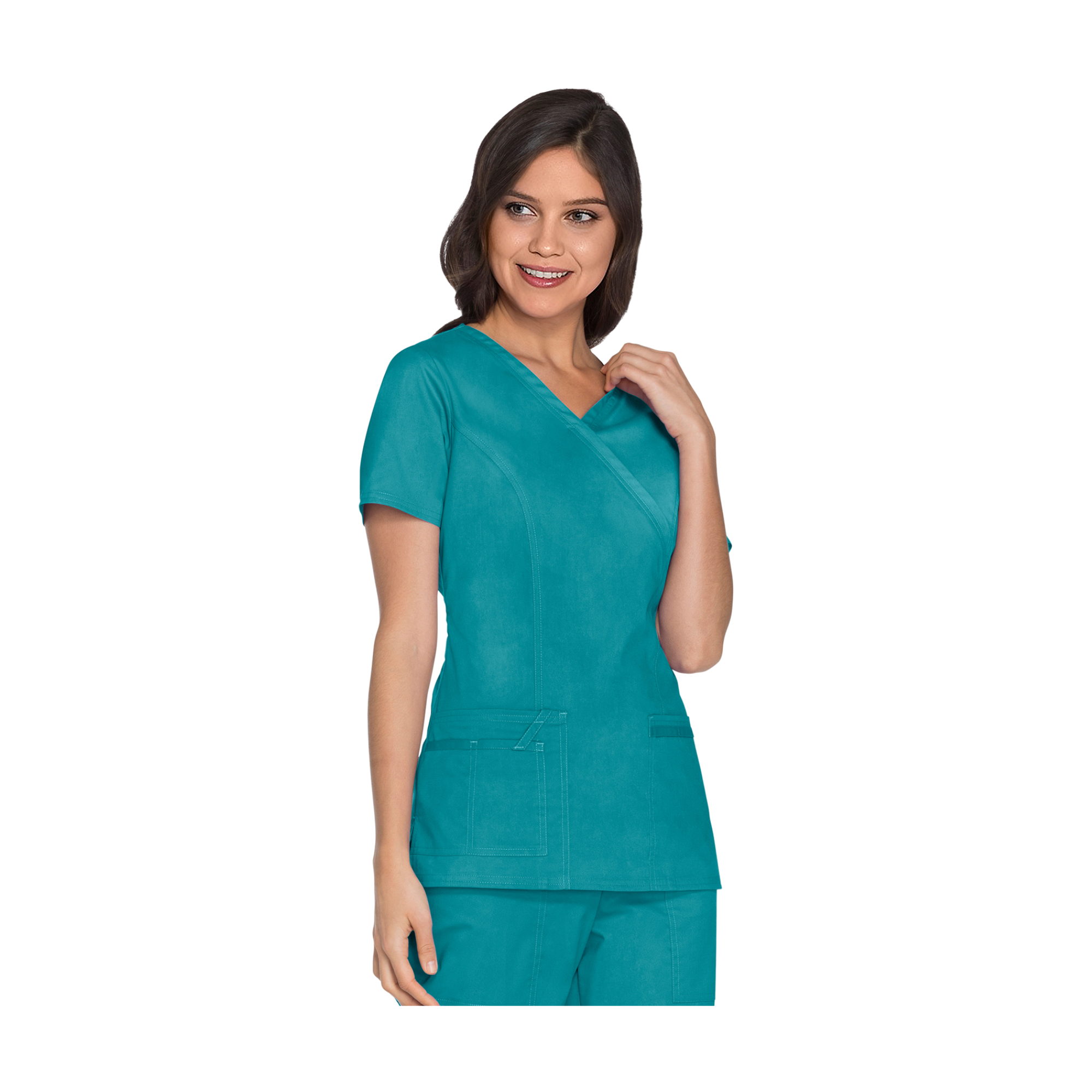 Pau - V-neck wrapover tunic - Women - Cherokee