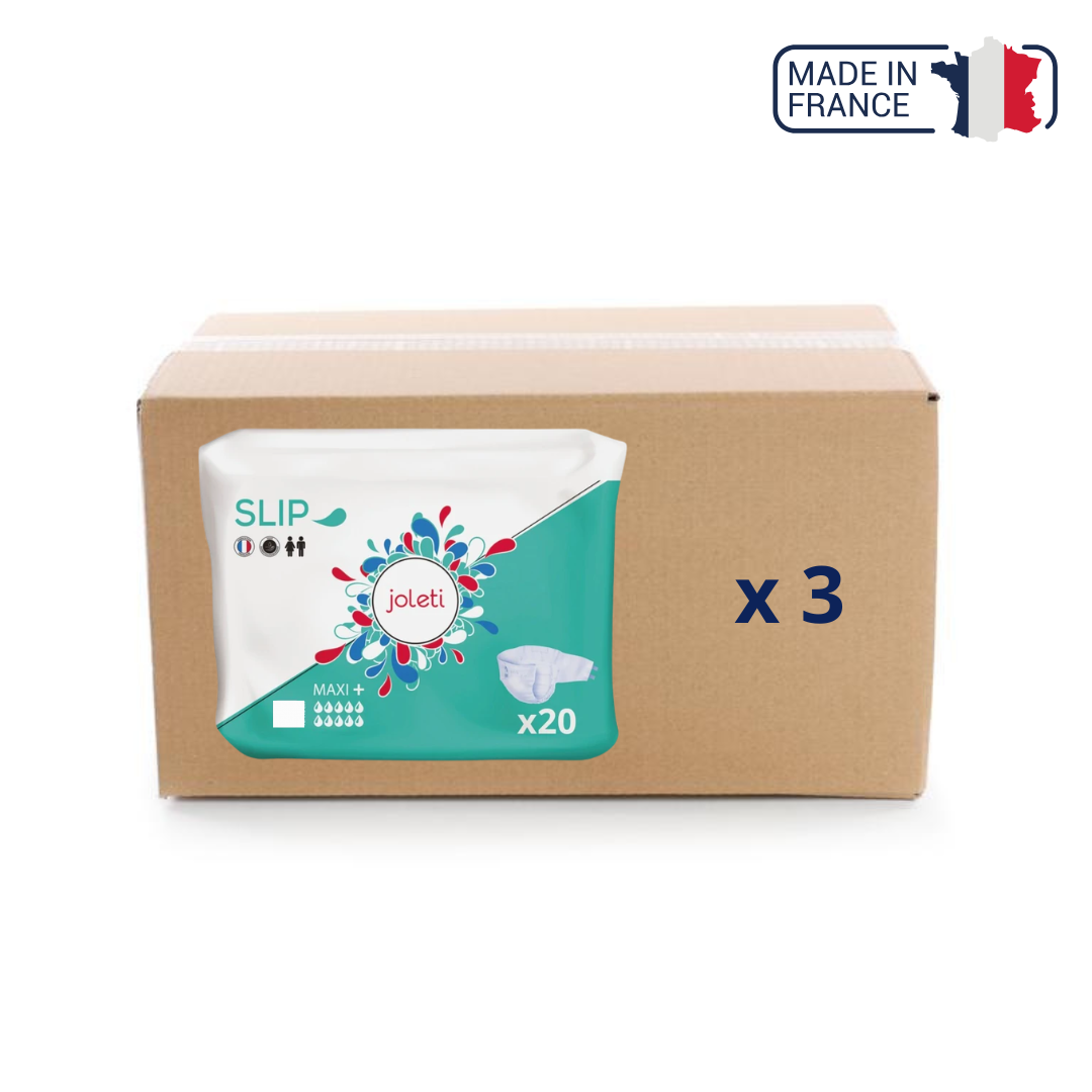 Protections Slip Maxi plus - 10 gouttes - Carton - Taille XL - Joleti - My Médical