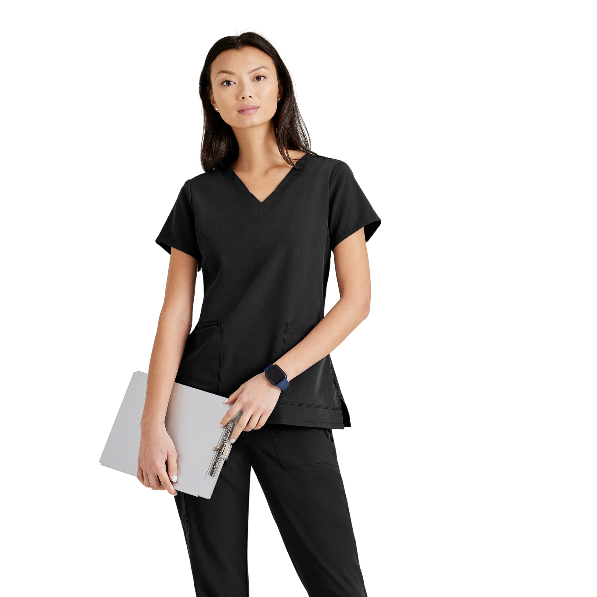 Purpose Top - Haut médical confortable et polyvalent - Col V - Femme - Barco Unify BARCO UNIFY