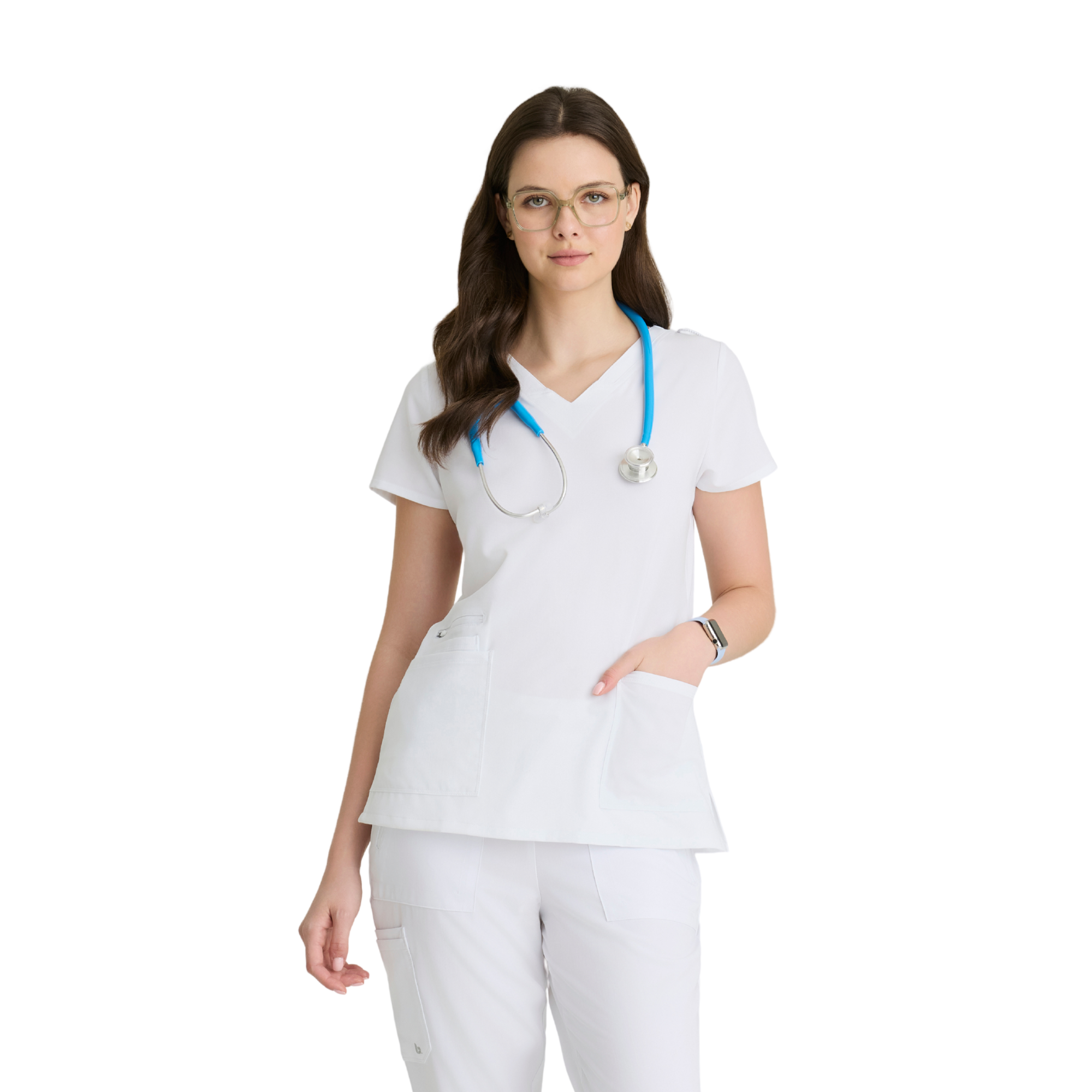 Purpose Top - Haut médical confortable et polyvalent - Col V - Femme - Barco Unify BARCO UNIFY