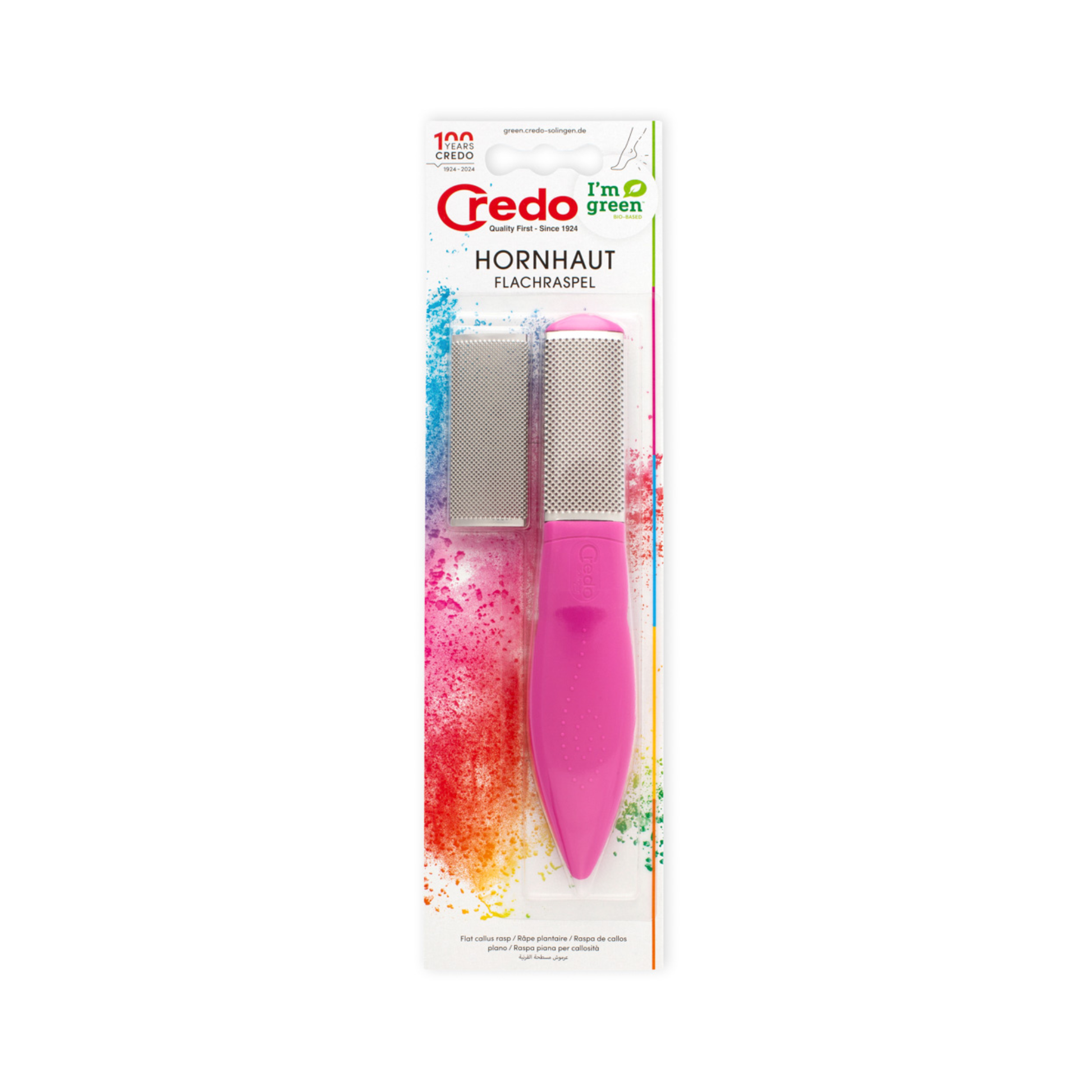 Râpe de pédicurie avec surface de friction en Inox - 19 cm - Credo - My Médical