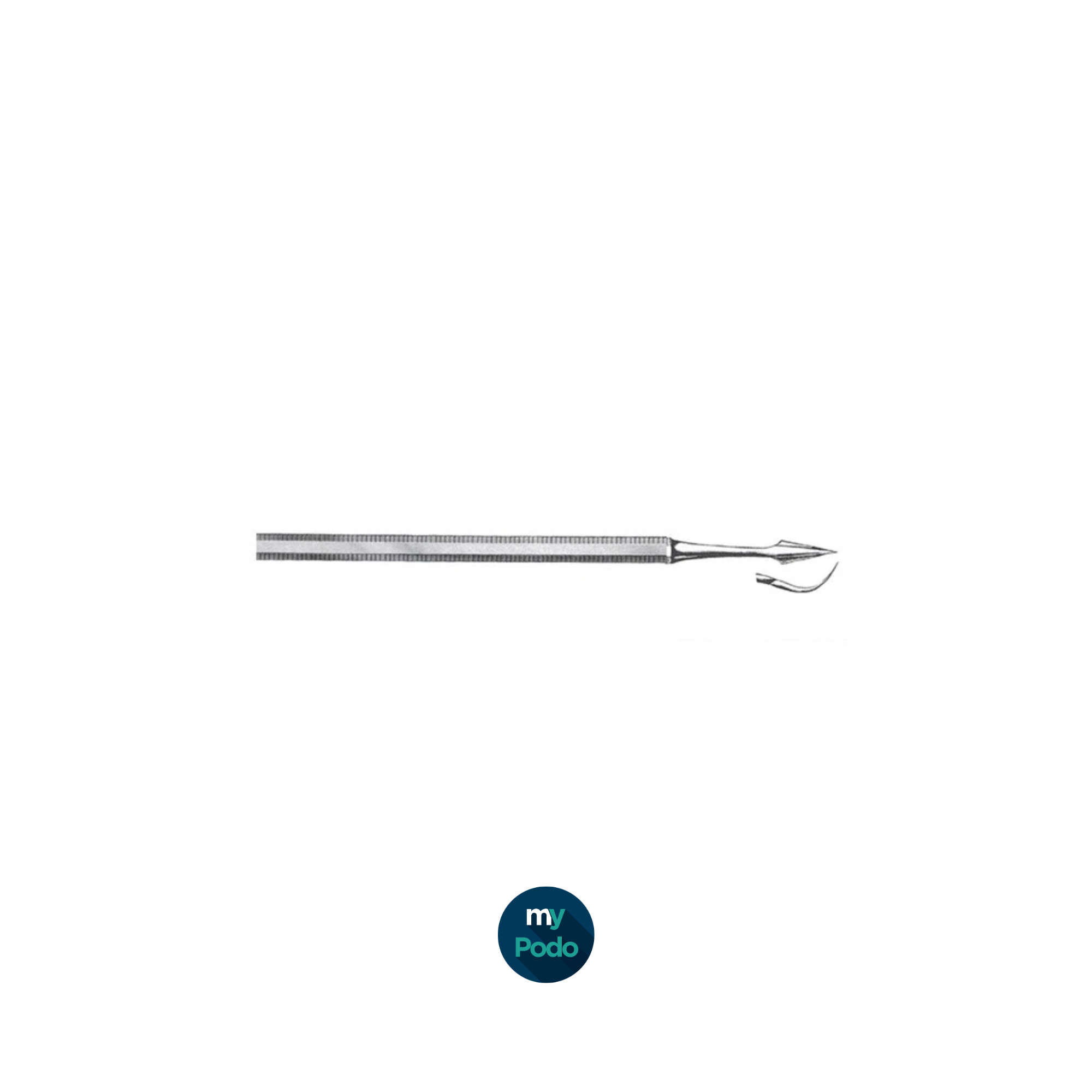 Instrument pointu pédicurie