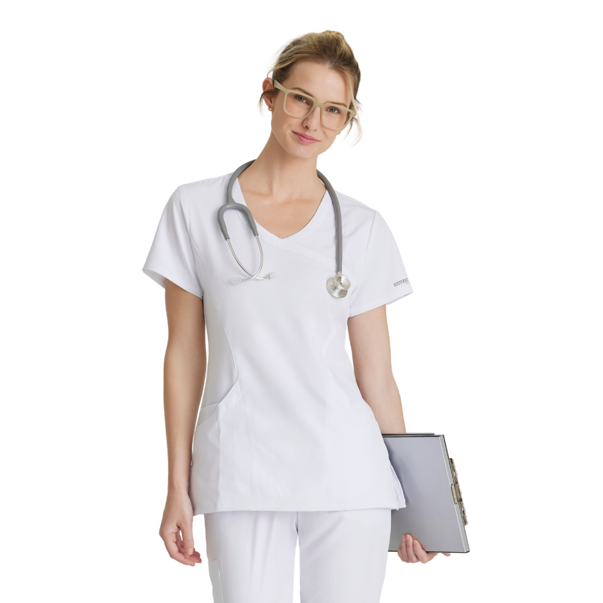 Reliance Top - Haut médical avec col croisé - Femme - Skechers SKECHERS