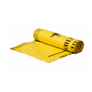 Rouleau de sacs à déchets médicaux Jaune x25 - Liens coulissants - 5 volumes
