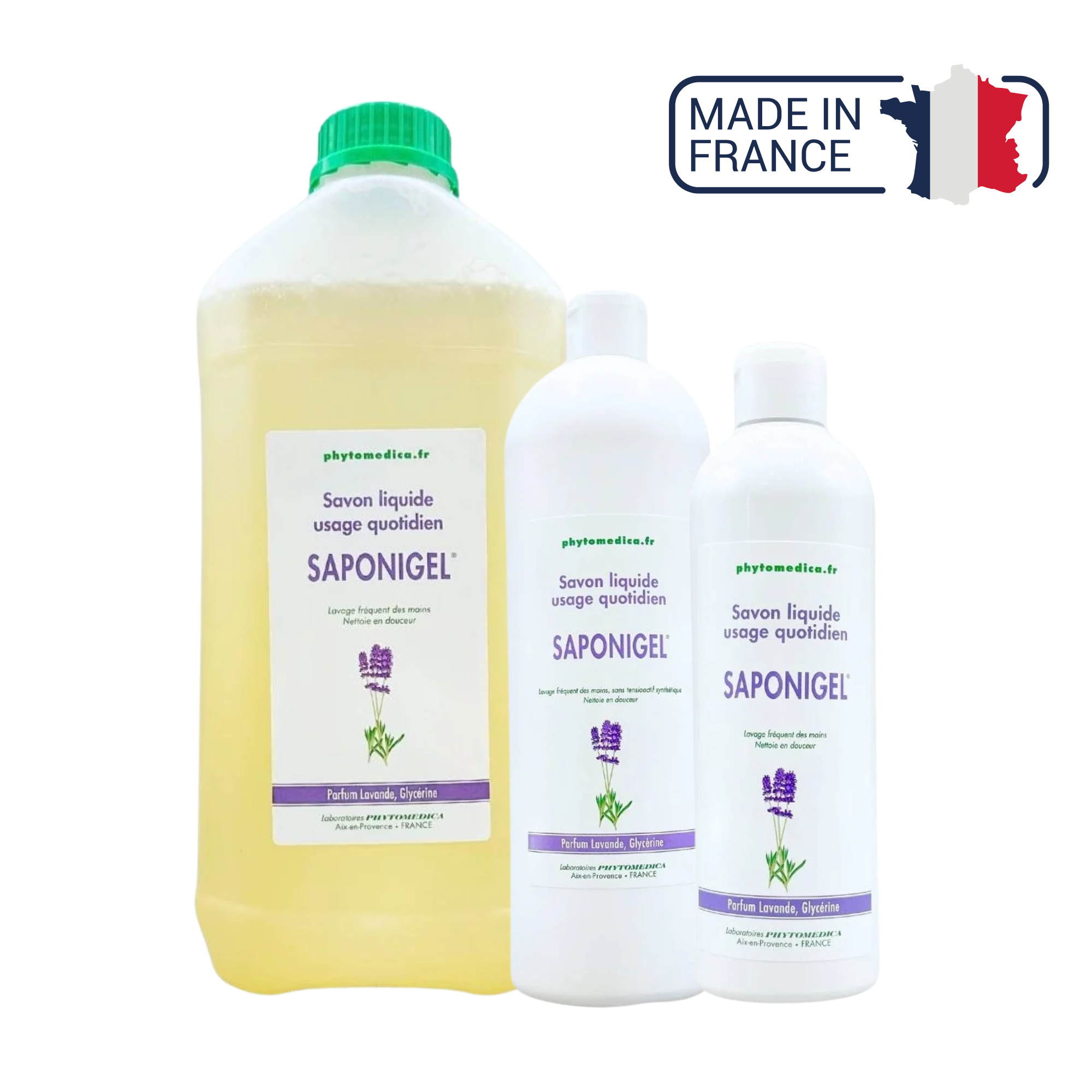 Saponigel® - Savon-gel liquide - 3 contenances - Phytomedica - My Médical