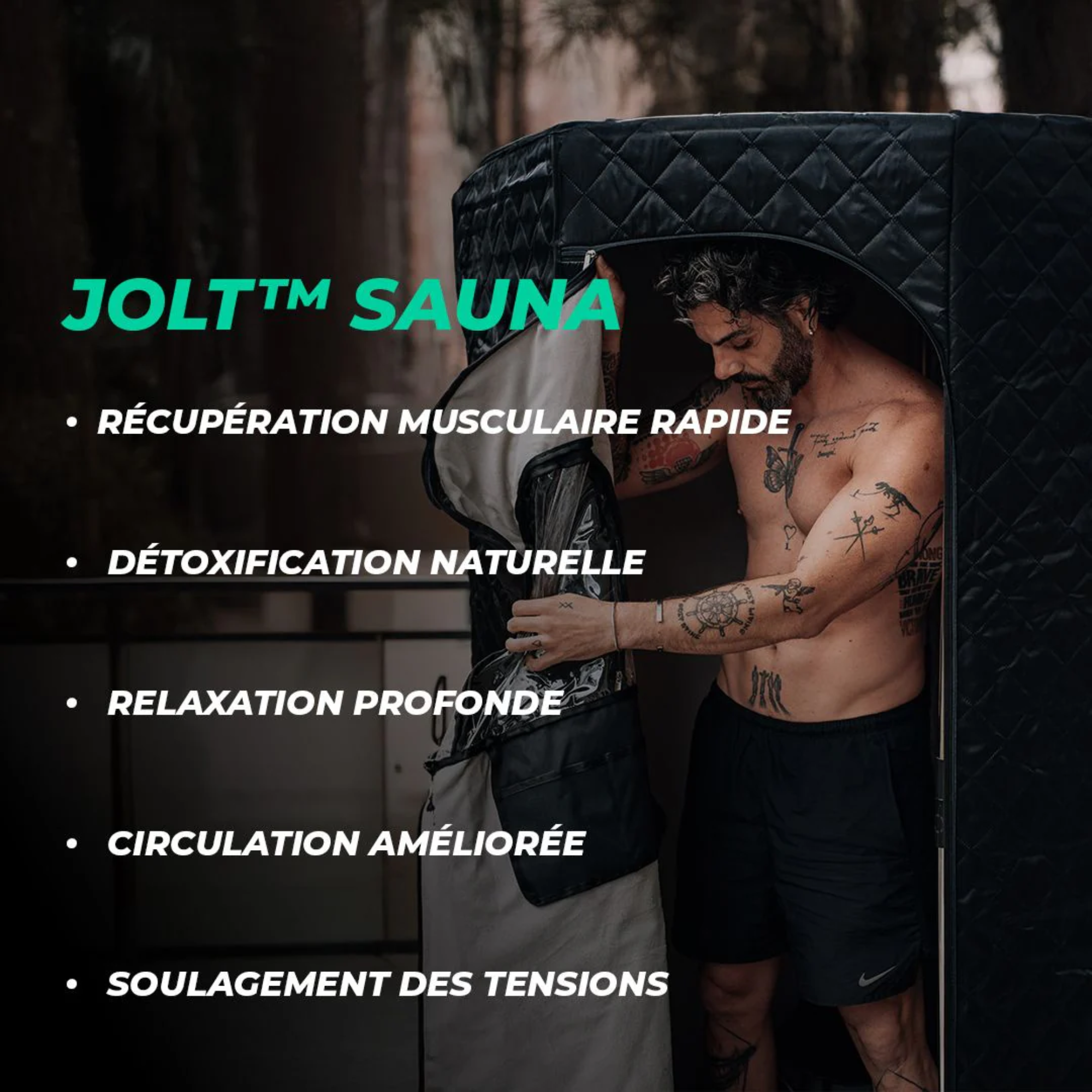 Sauna - chaleur sèche - cabine transportable - Jolt