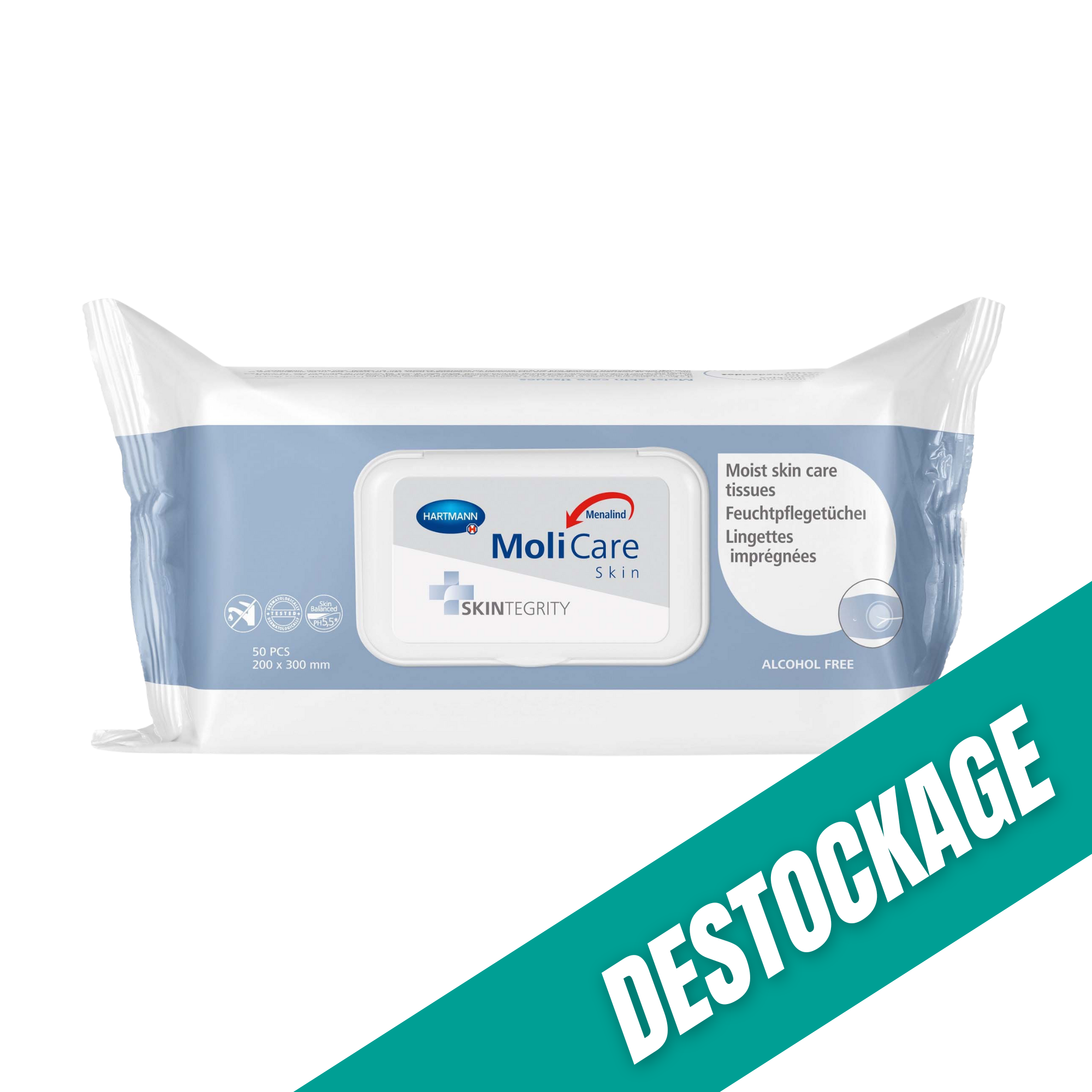 Serviette Impregnée - Molicare Skin Toilette - Hartmann // Date Dépassée