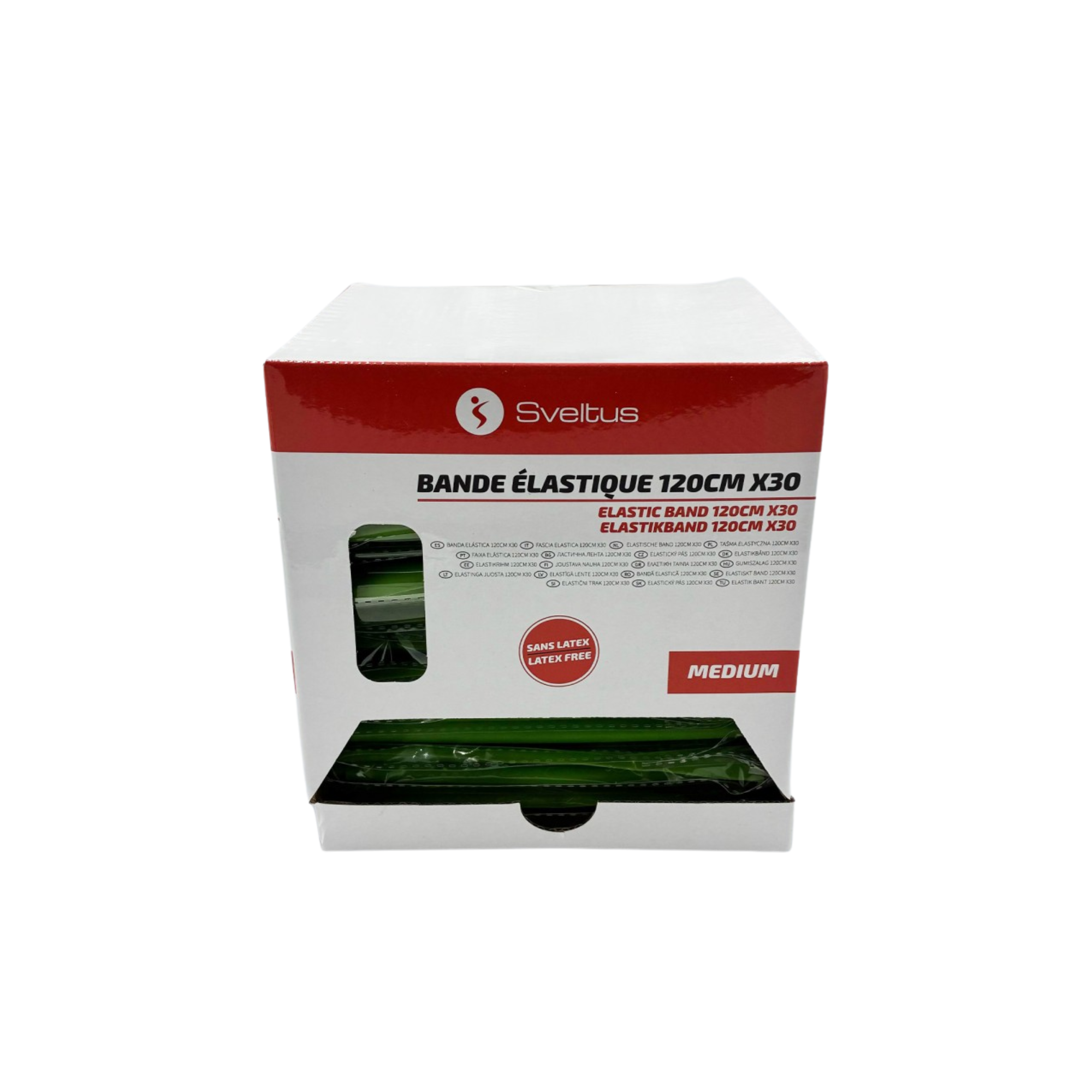 Set of 30 TPE Elastic Bands - 120 cm - Sveltus