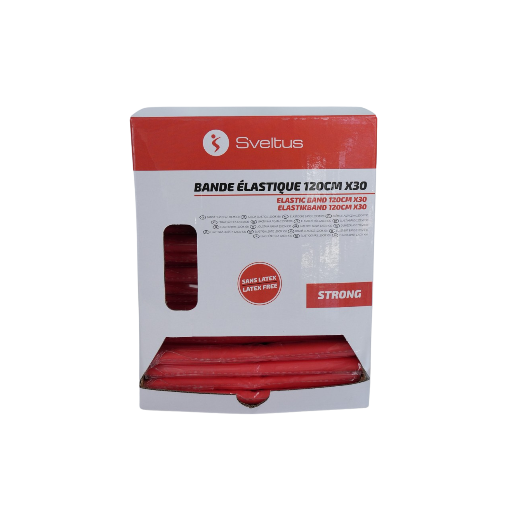 Set of 30 TPE Elastic Bands - 120 cm - Sveltus